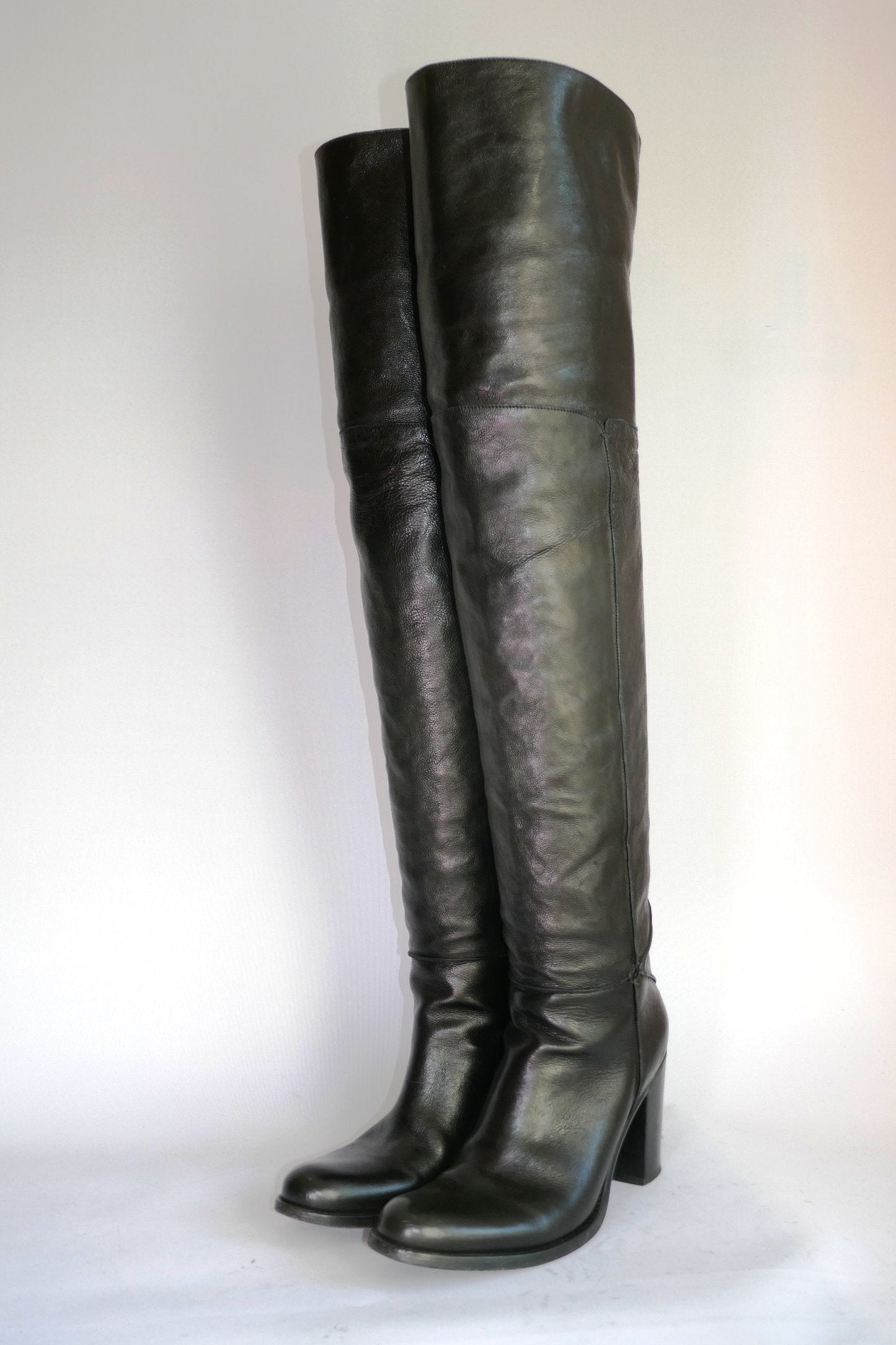 BUUTS Sartore Overknees Leder schwarz 115001-2