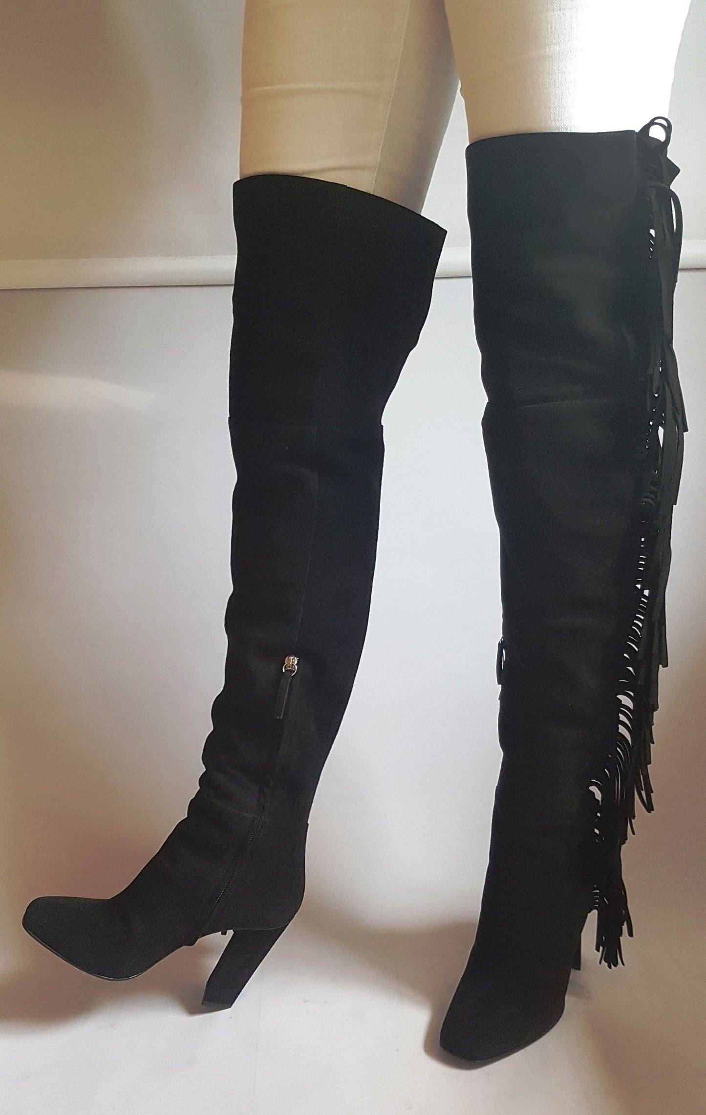 BUUTS Giuseppe Zanotti Overknees Wildleder schwarz 117003-11