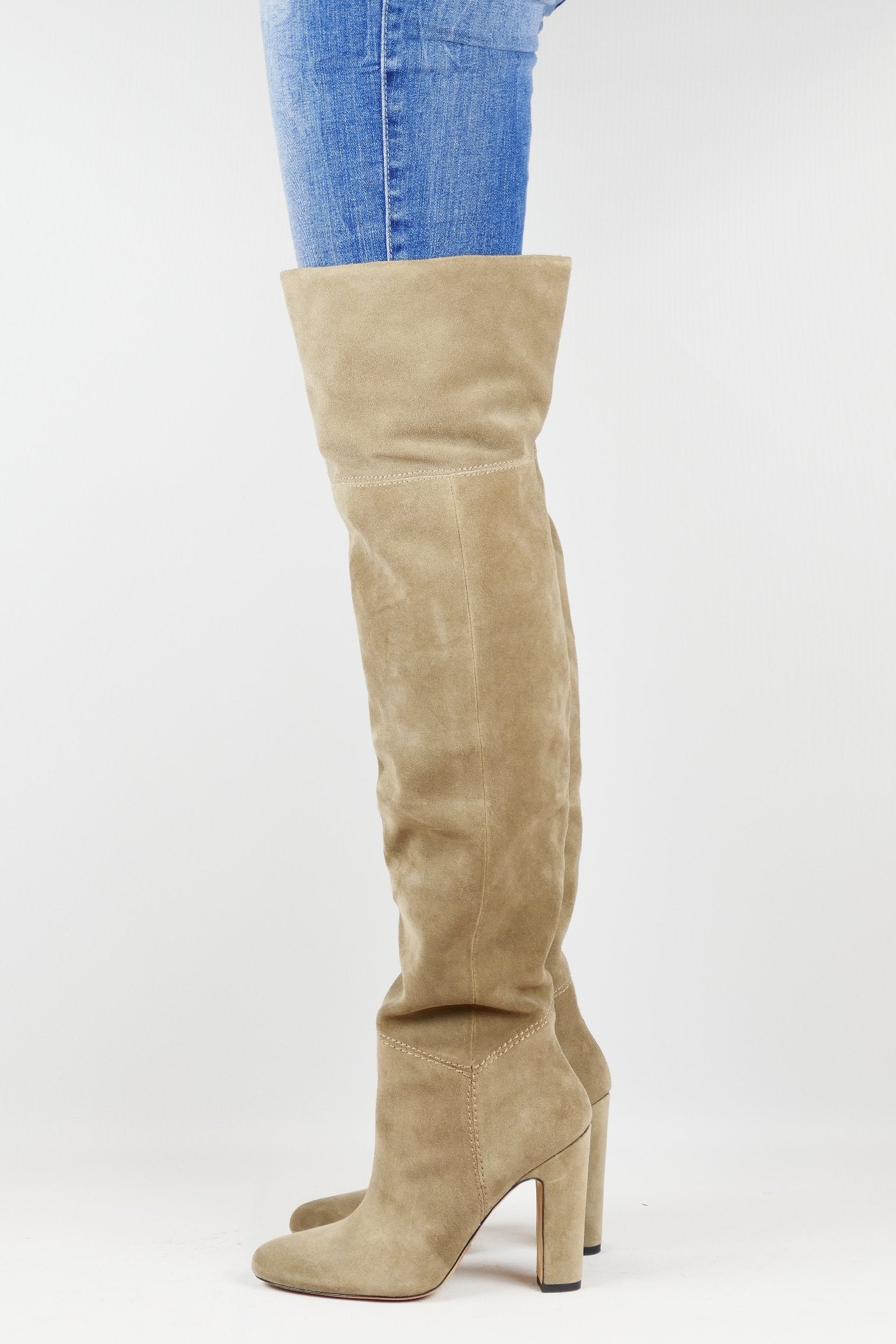 BUUTS ALDO Overknees Wildleder beige 117004-12
