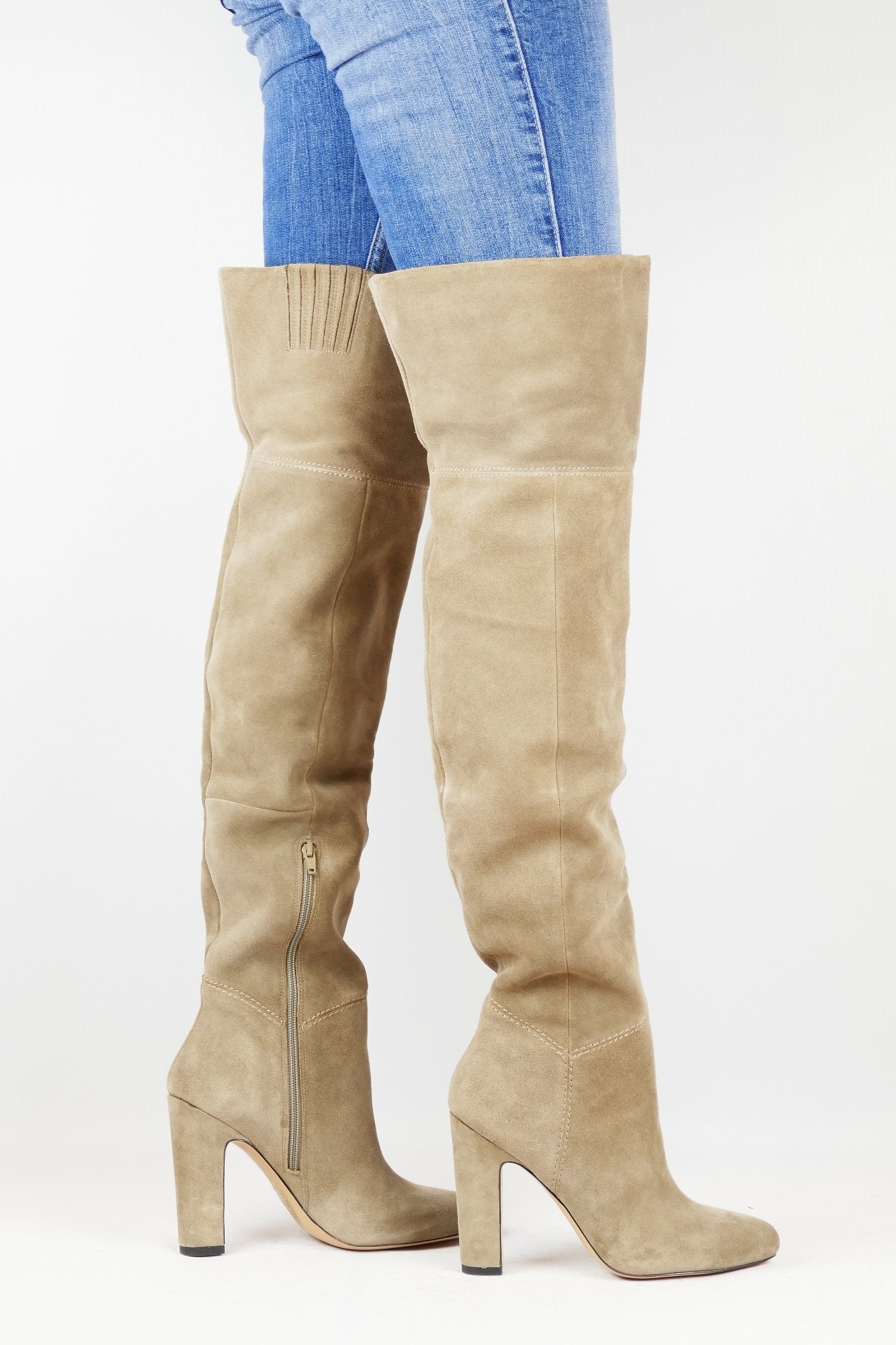 BUUTS ALDO Overknees Wildleder beige 117004-14