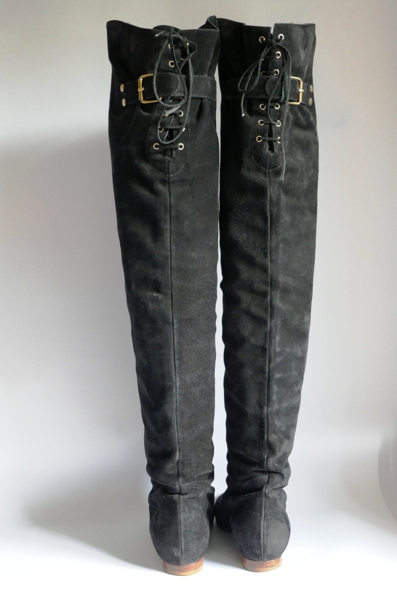 BUUTS Chloé Overknees Wildleder schwarz 117015-4