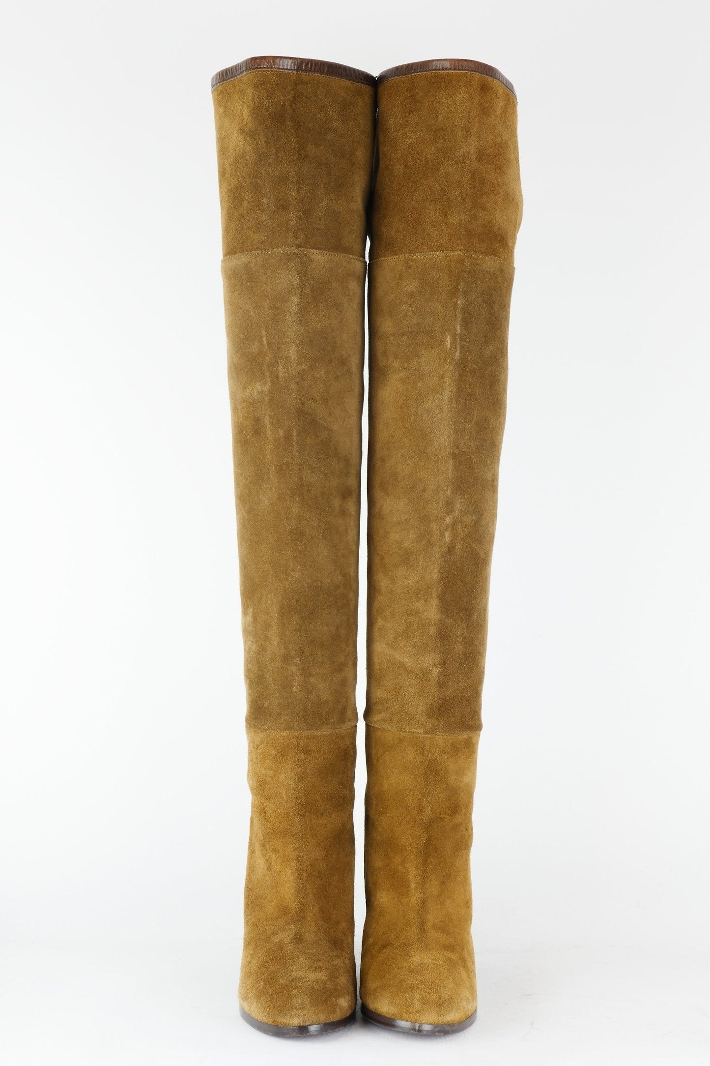 BUUTS Zara Overknees Wildleder oliv 117022-4