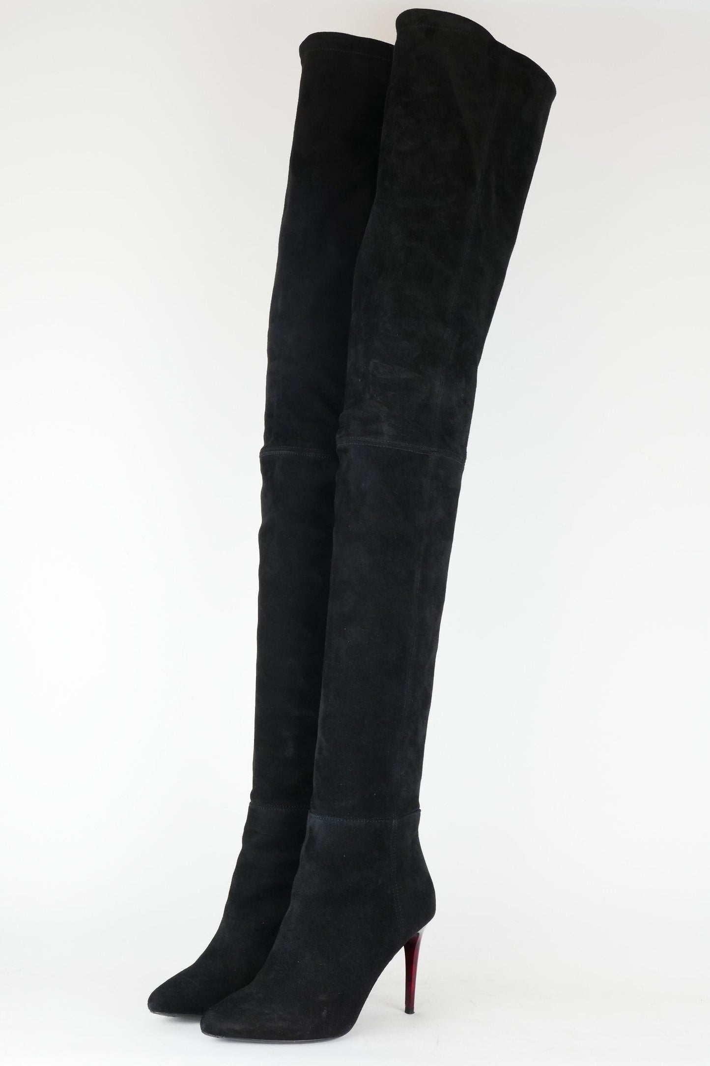 BUUTS Balmain H&M Overknees Wildleder schwarz 118006-2