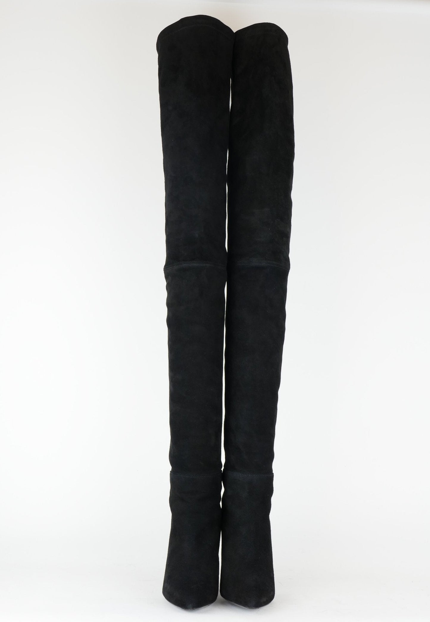 BUUTS Balmain H&M Overknees Wildleder schwarz 118006-4