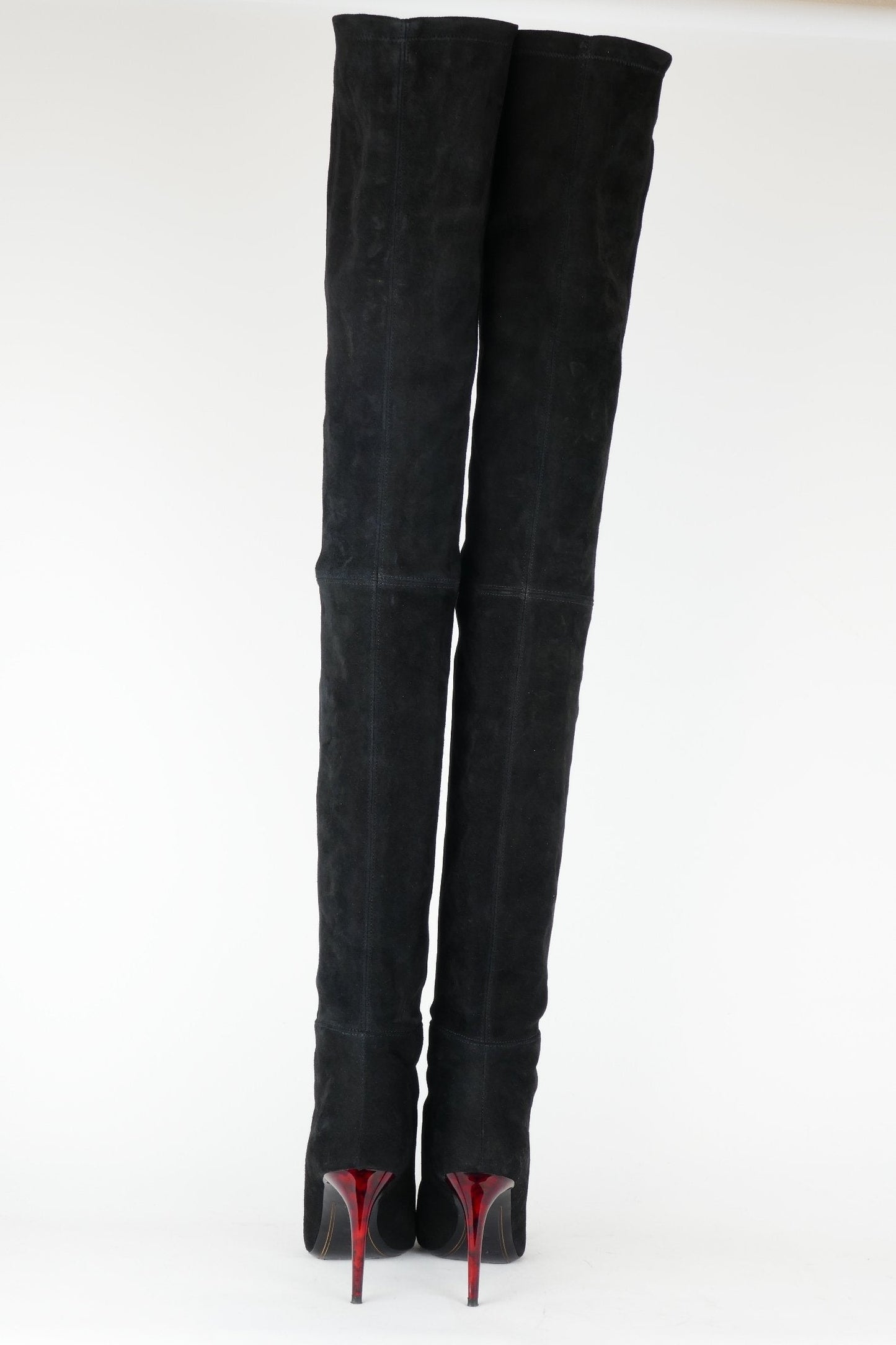 BUUTS Balmain H&M Overknees Wildleder schwarz 118006-5
