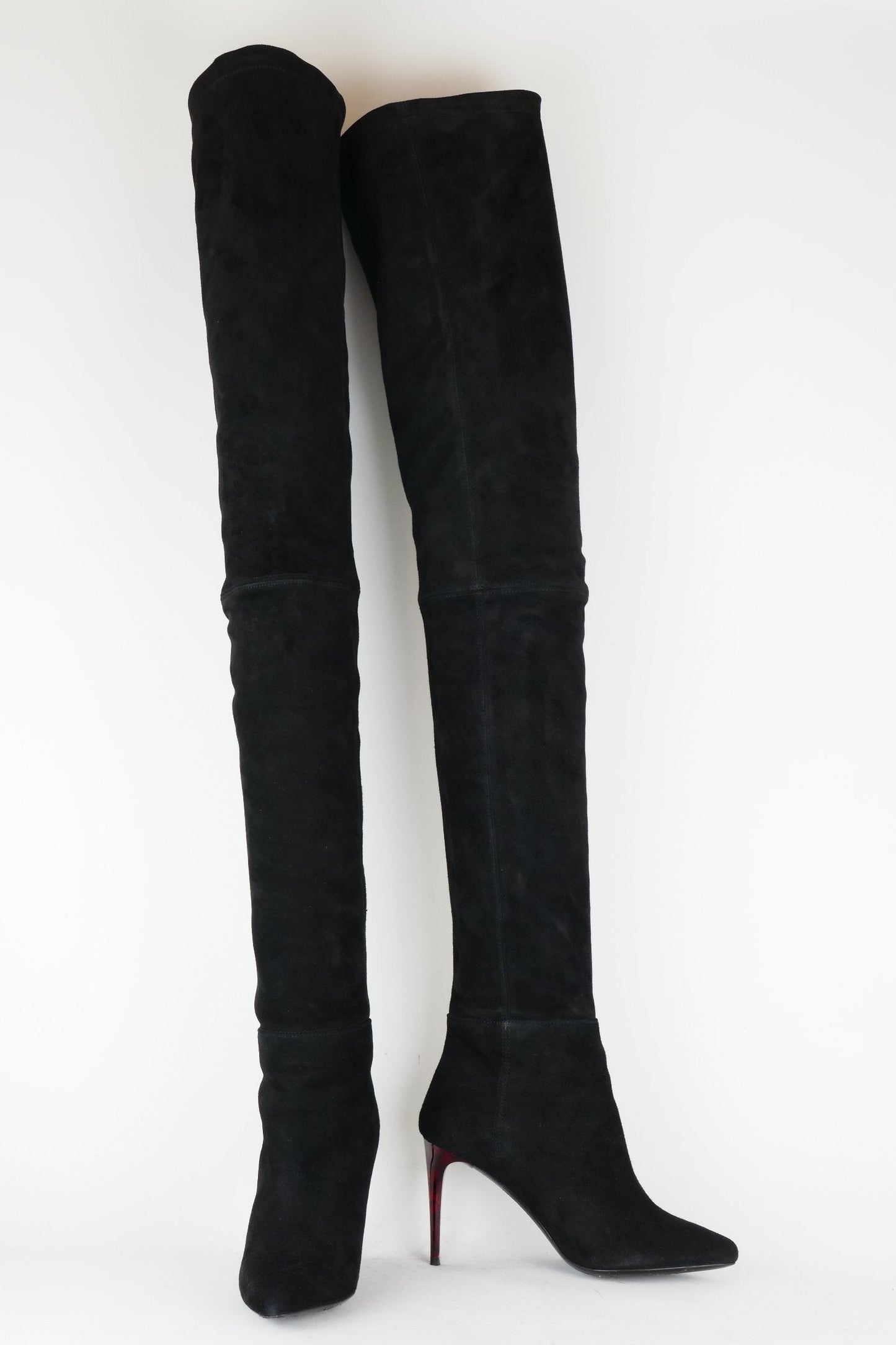BUUTS Balmain H&M Overknees Wildleder schwarz 118006-6