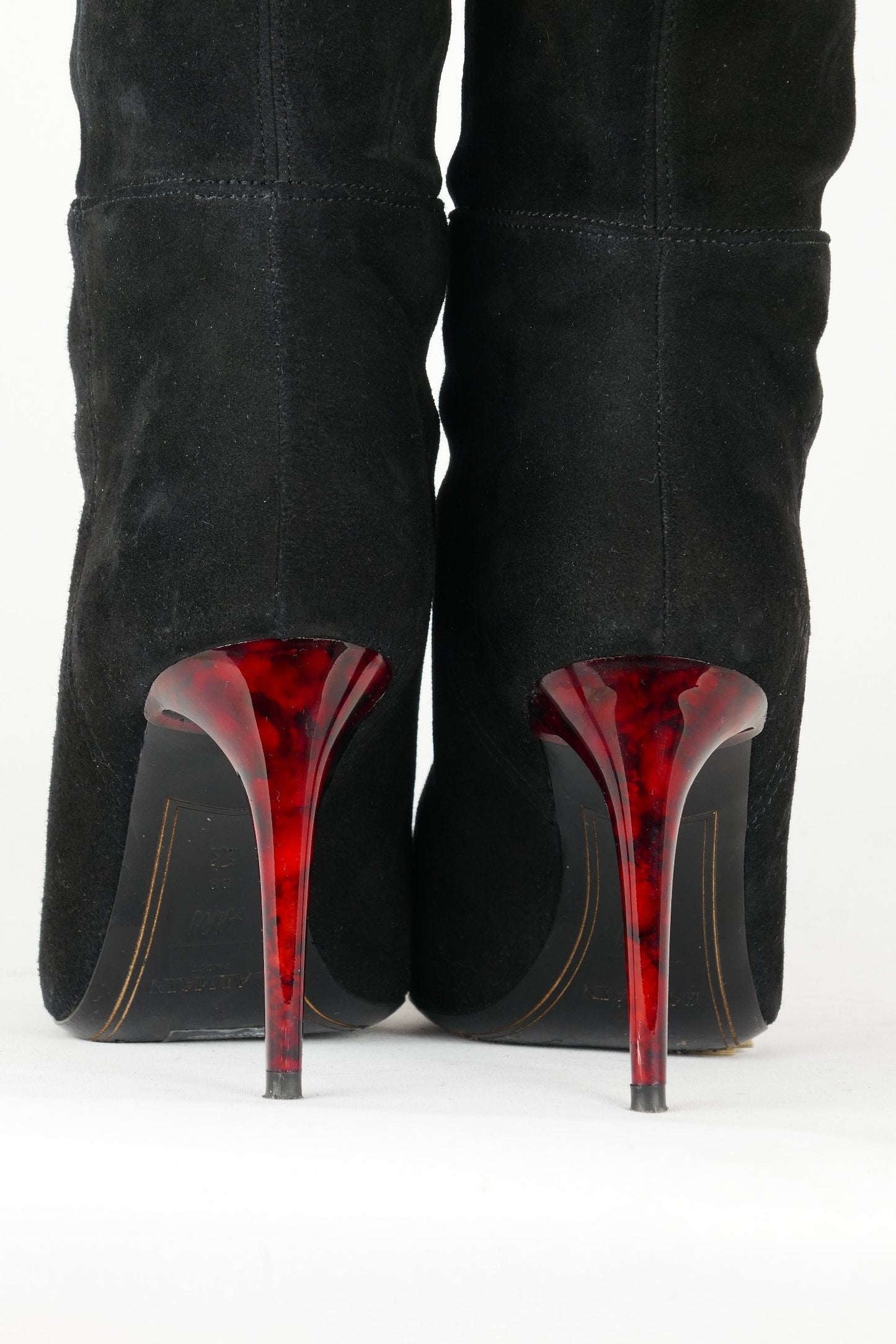 BUUTS Balmain H&M Overknees Wildleder schwarz 118006-7