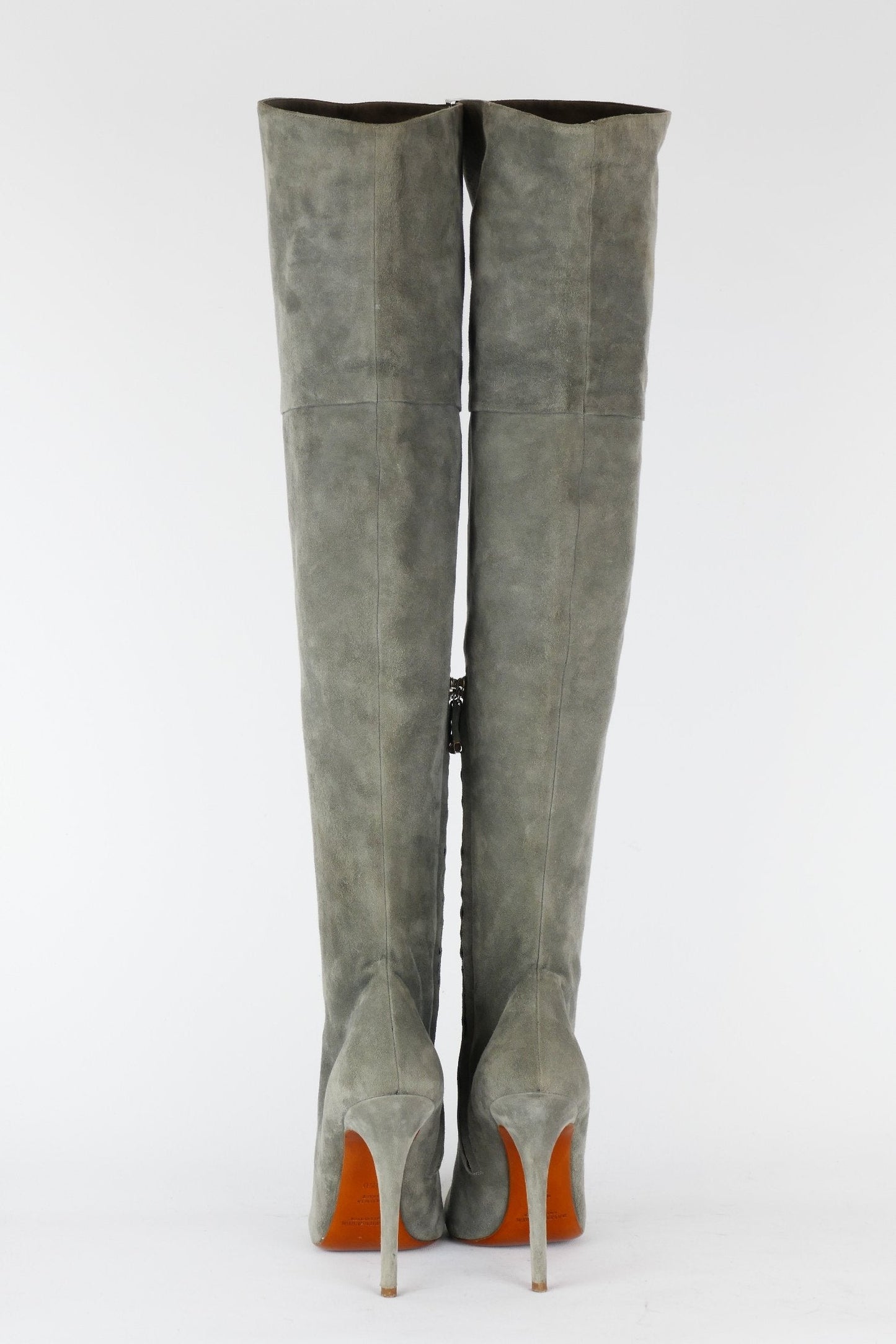 BUUTS Ralph Lauren Overknees Wildleder grau 118023-5