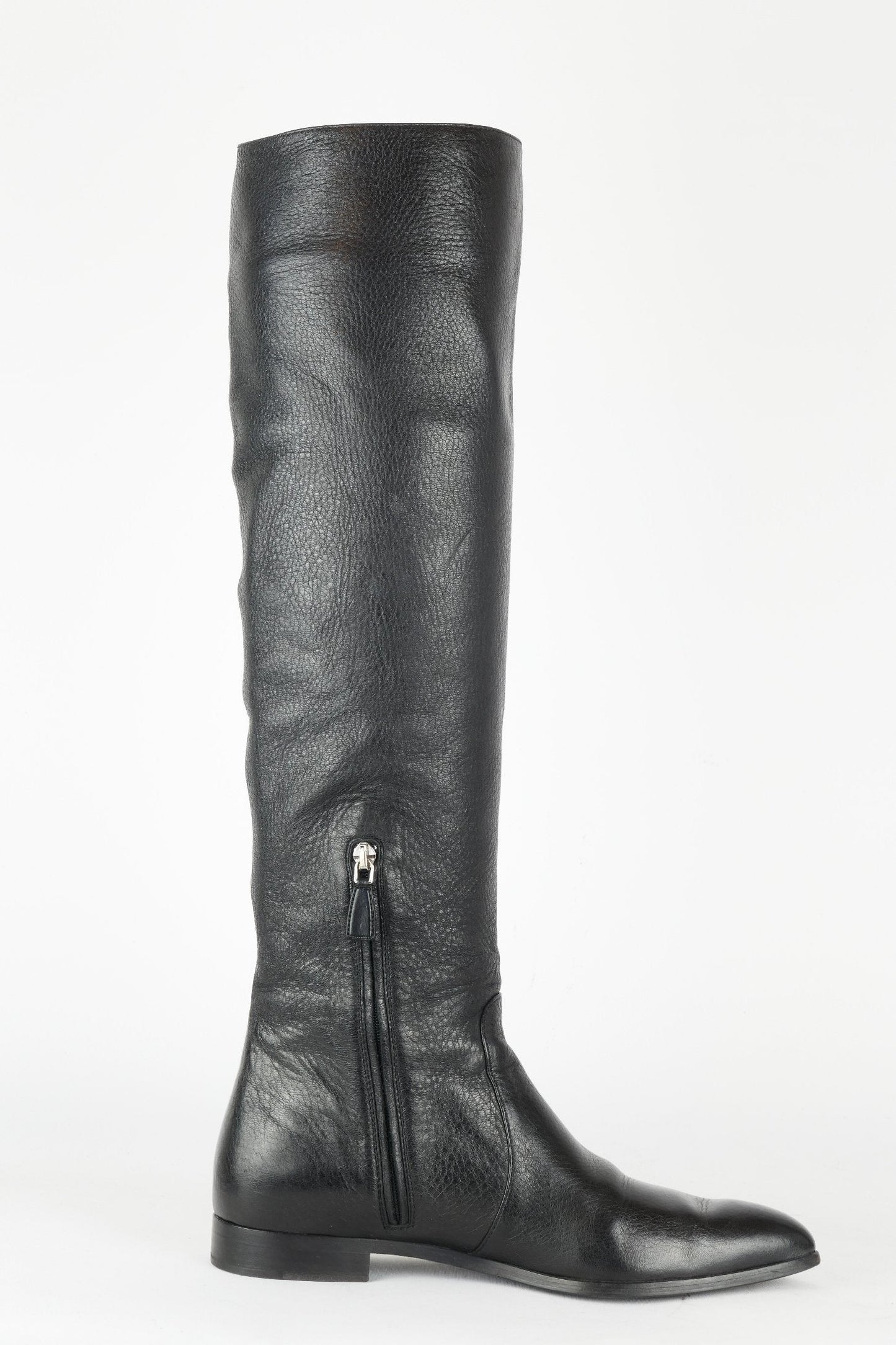 BUUTS Prada Hohe Stiefel Leder schwarz 118026-3