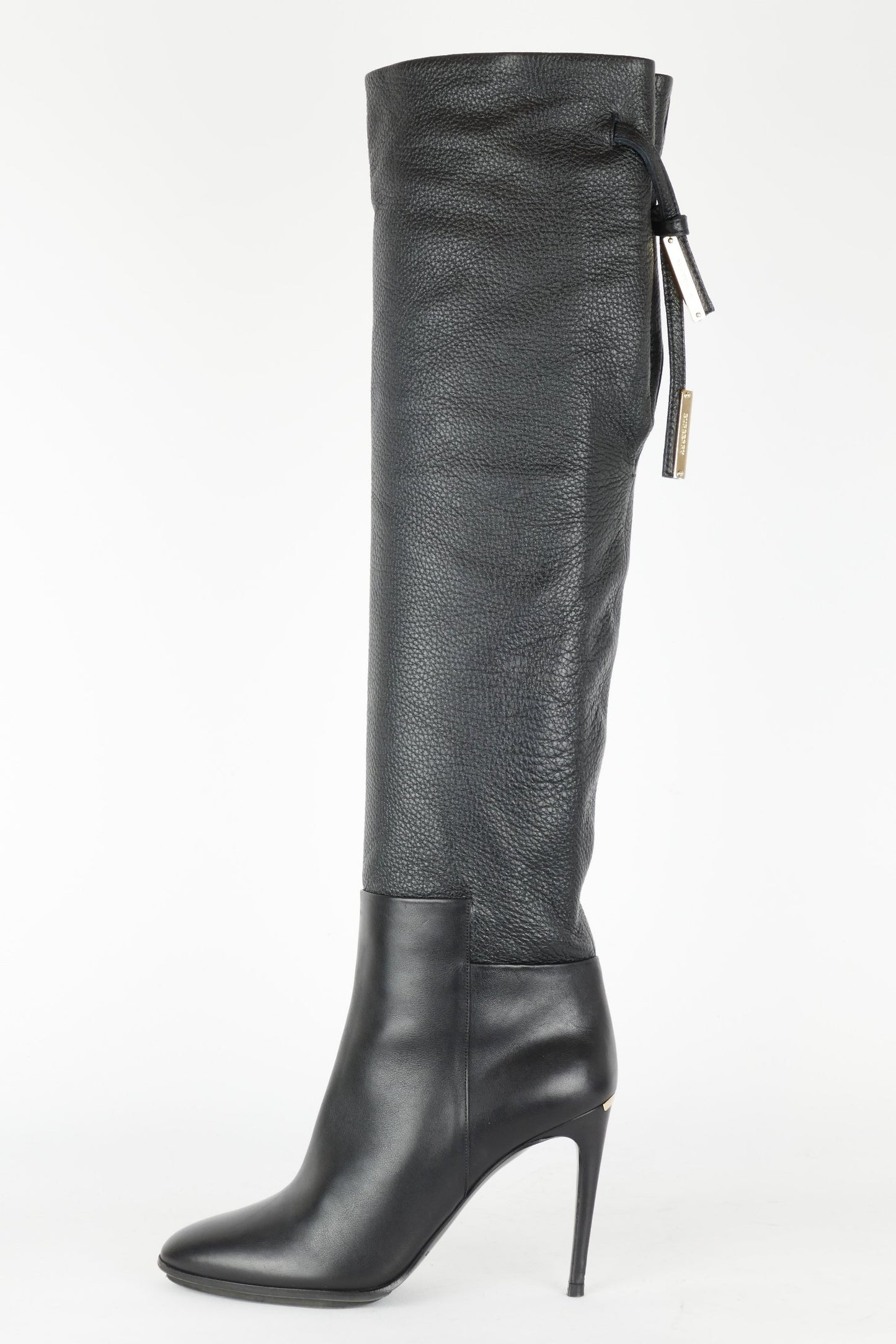 Hohe Stiefel Leder schwarz