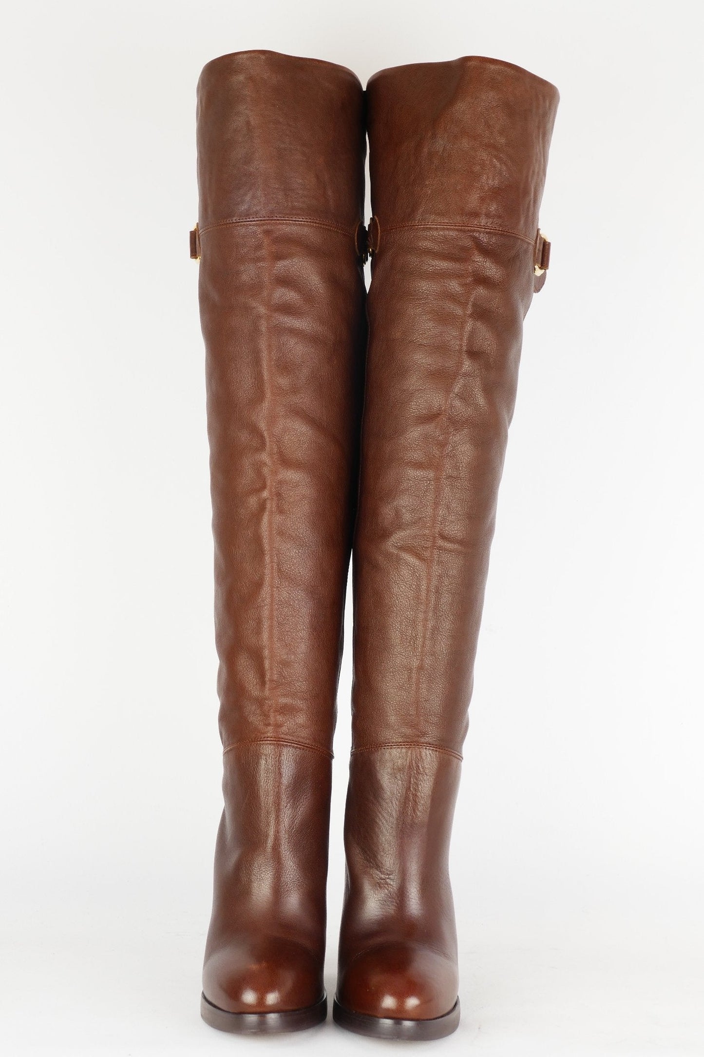 BUUTS H&M Hohe Stiefel Leder mittelbraun 118035-4