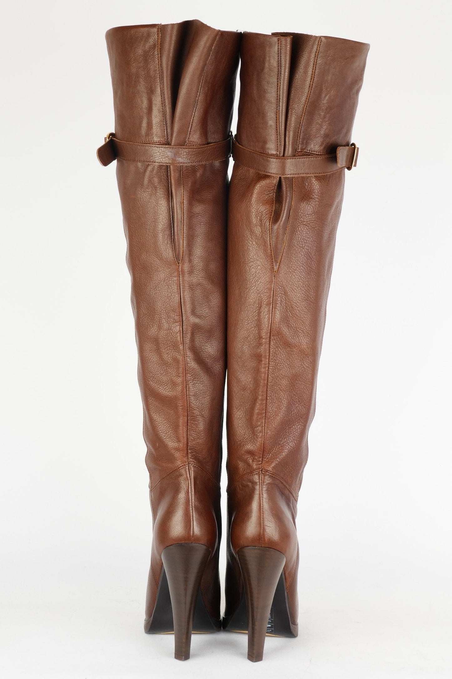 BUUTS H&M Hohe Stiefel Leder mittelbraun 118035-5