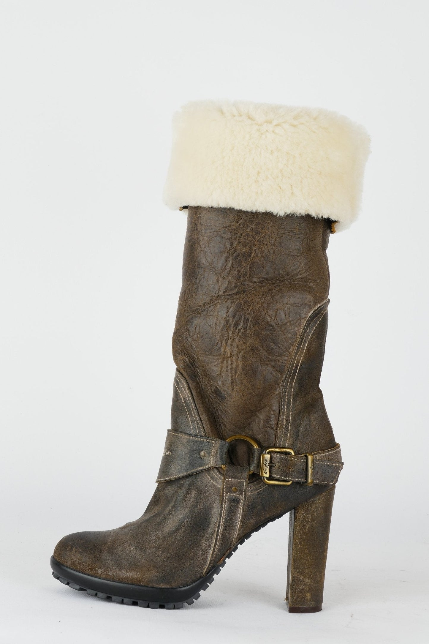 BUUTS We are Stiefel Leder oliv 118036-10