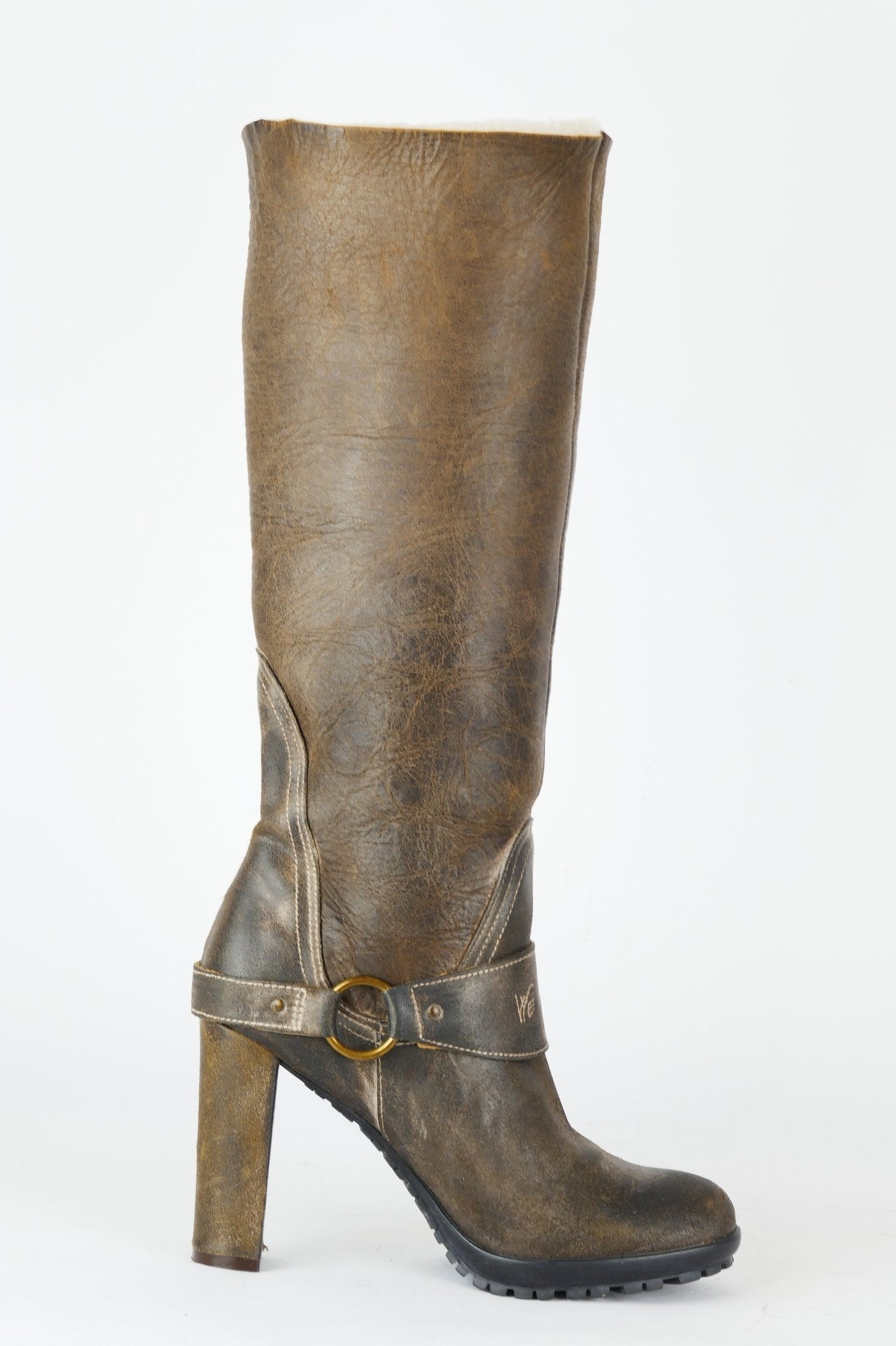 BUUTS We are Stiefel Leder oliv 118036-3