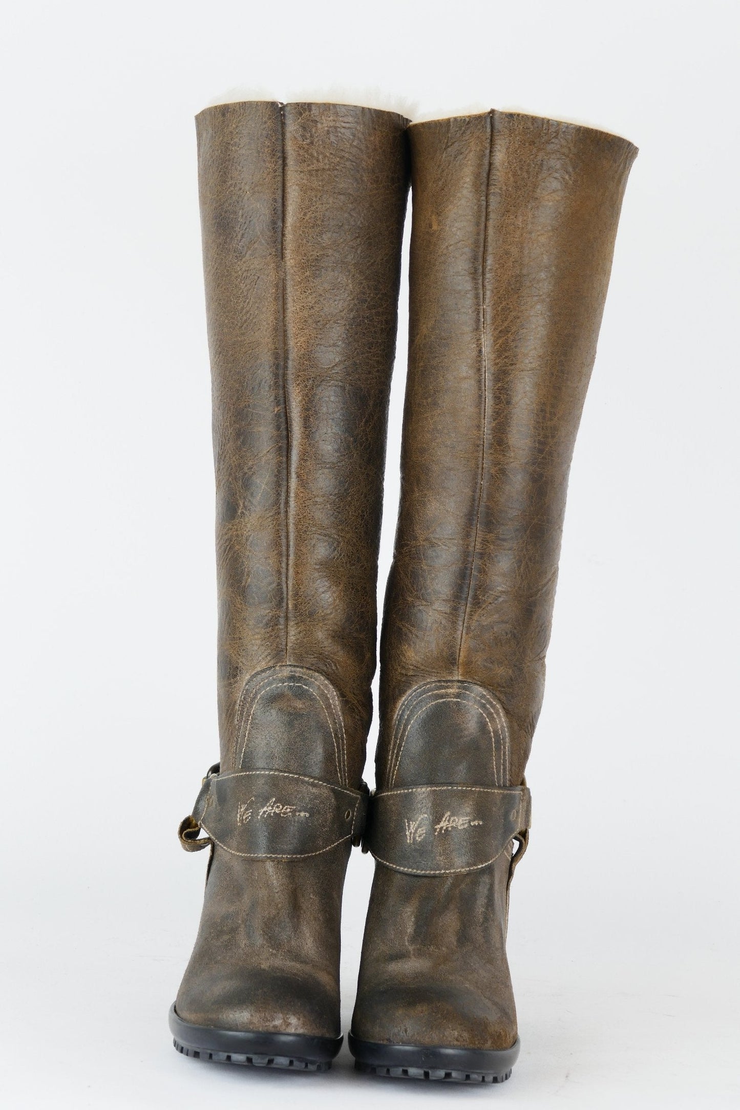 BUUTS We are Stiefel Leder oliv 118036-4
