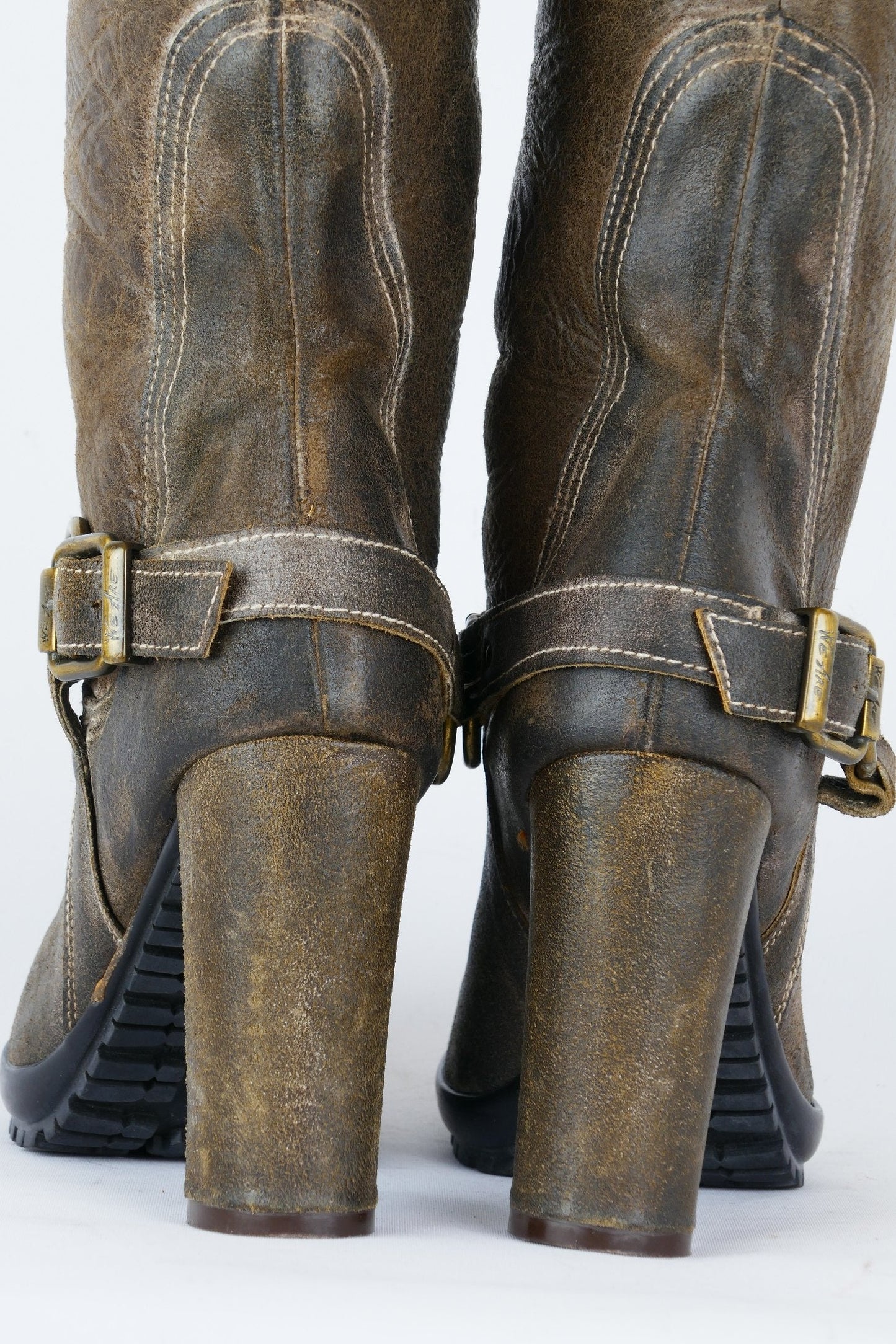 BUUTS We are Stiefel Leder oliv 118036-7