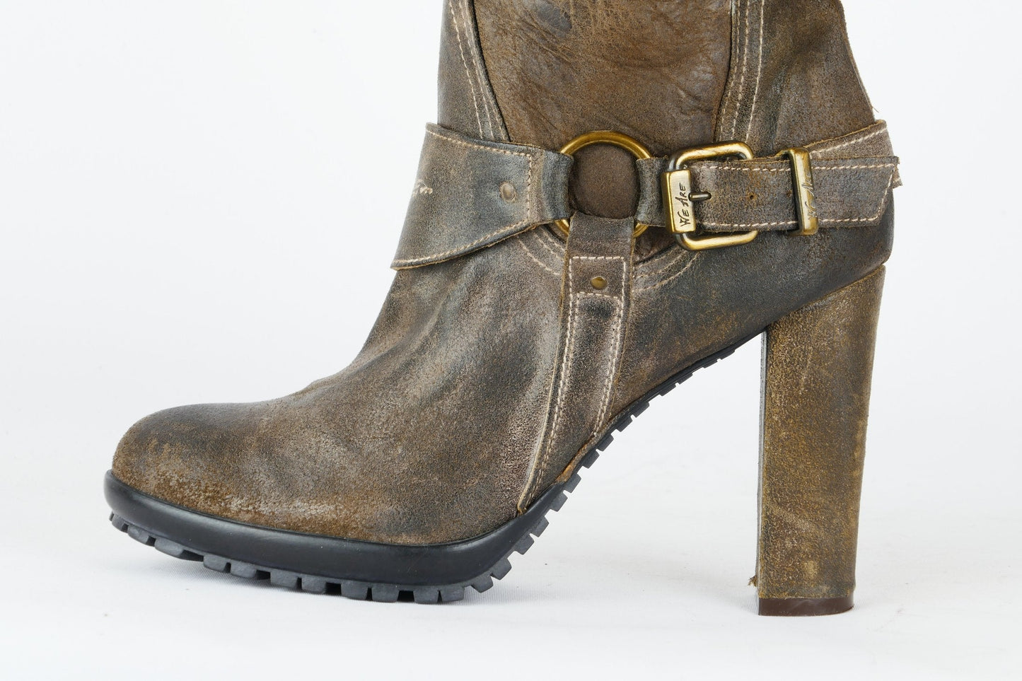 BUUTS We are Stiefel Leder oliv 118036-8