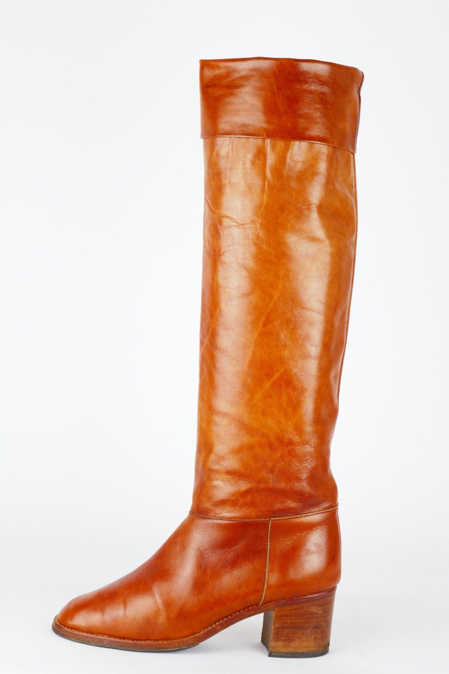BUUTS Vintage Vintage-Stiefel Leder tabac 118037-1