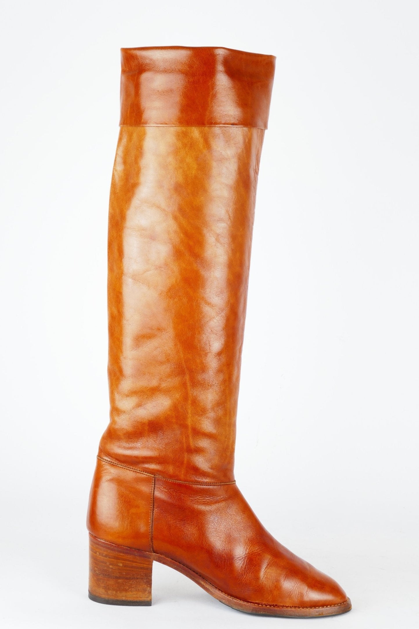 BUUTS Vintage Vintage-Stiefel Leder tabac 118037-3