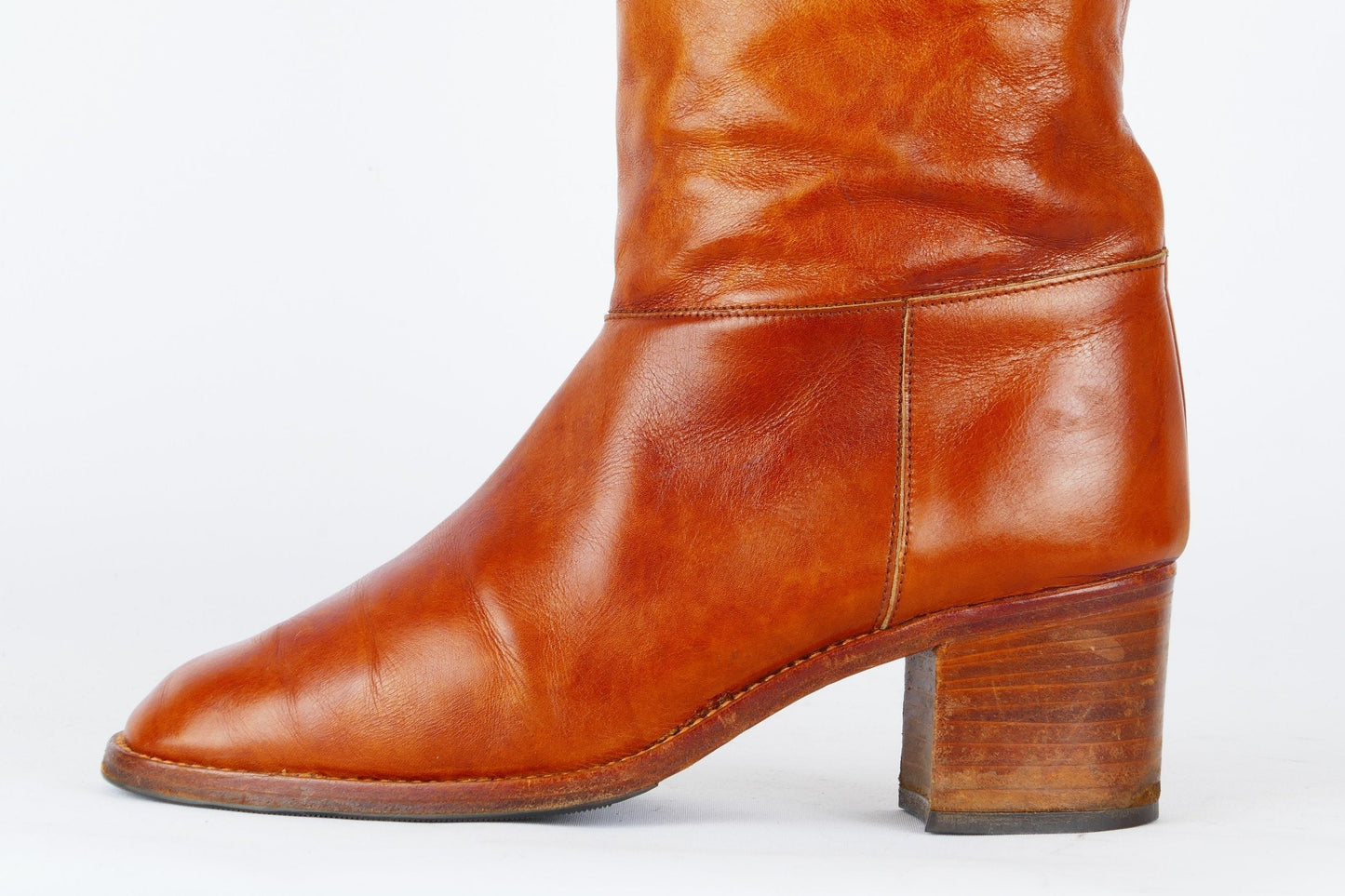 BUUTS Vintage Vintage-Stiefel Leder tabac 118037-8