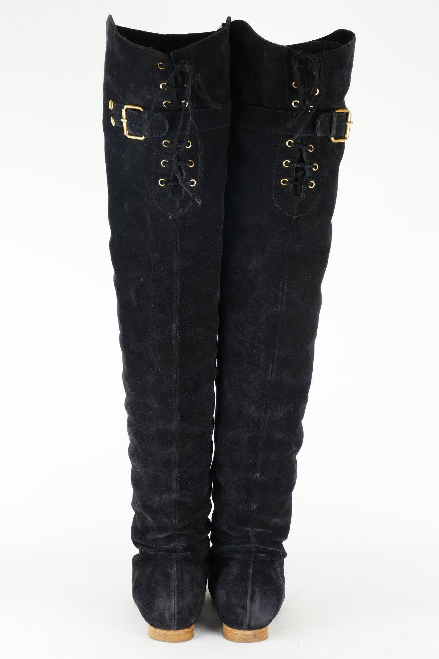 BUUTS Chloé Vintage-Stiefel Wildleder schwarz 118047-5