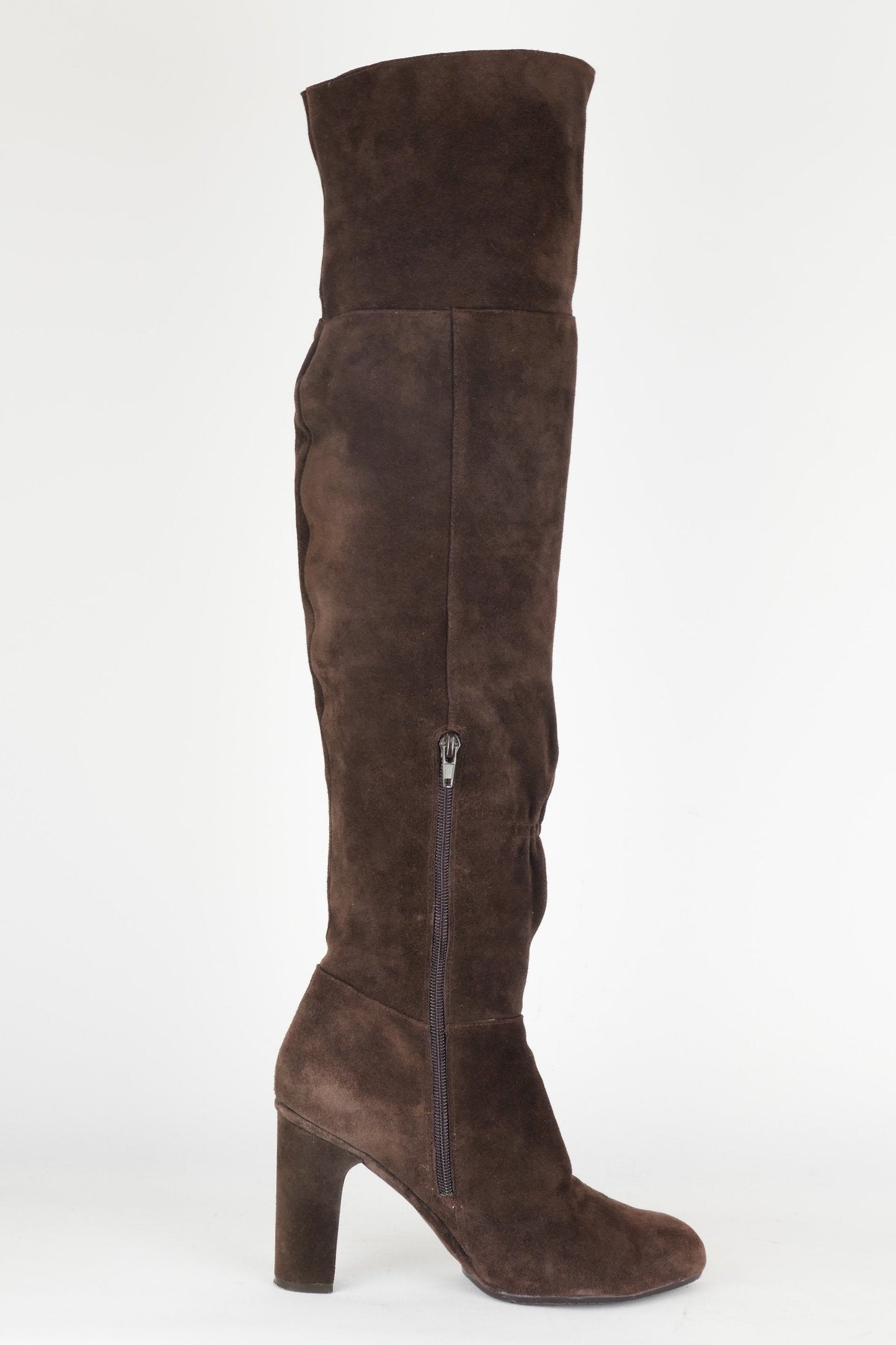 BUUTS Belmondo Overknees Wildleder dunkelbraun 118048-3