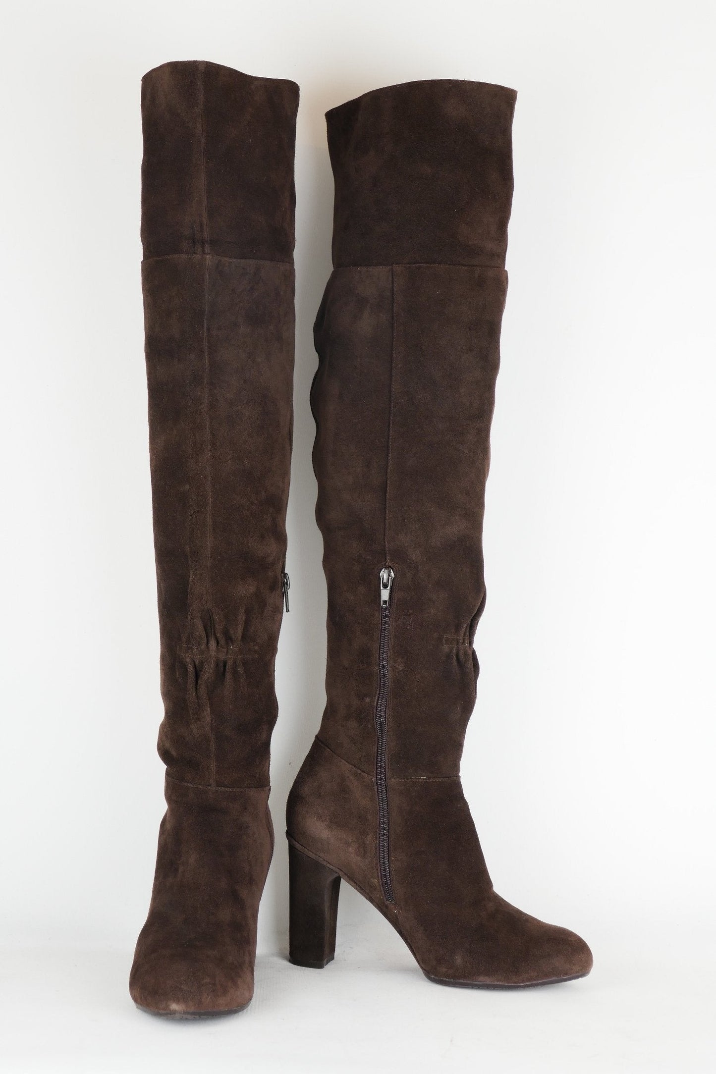 BUUTS Belmondo Overknees Wildleder dunkelbraun 118048-6