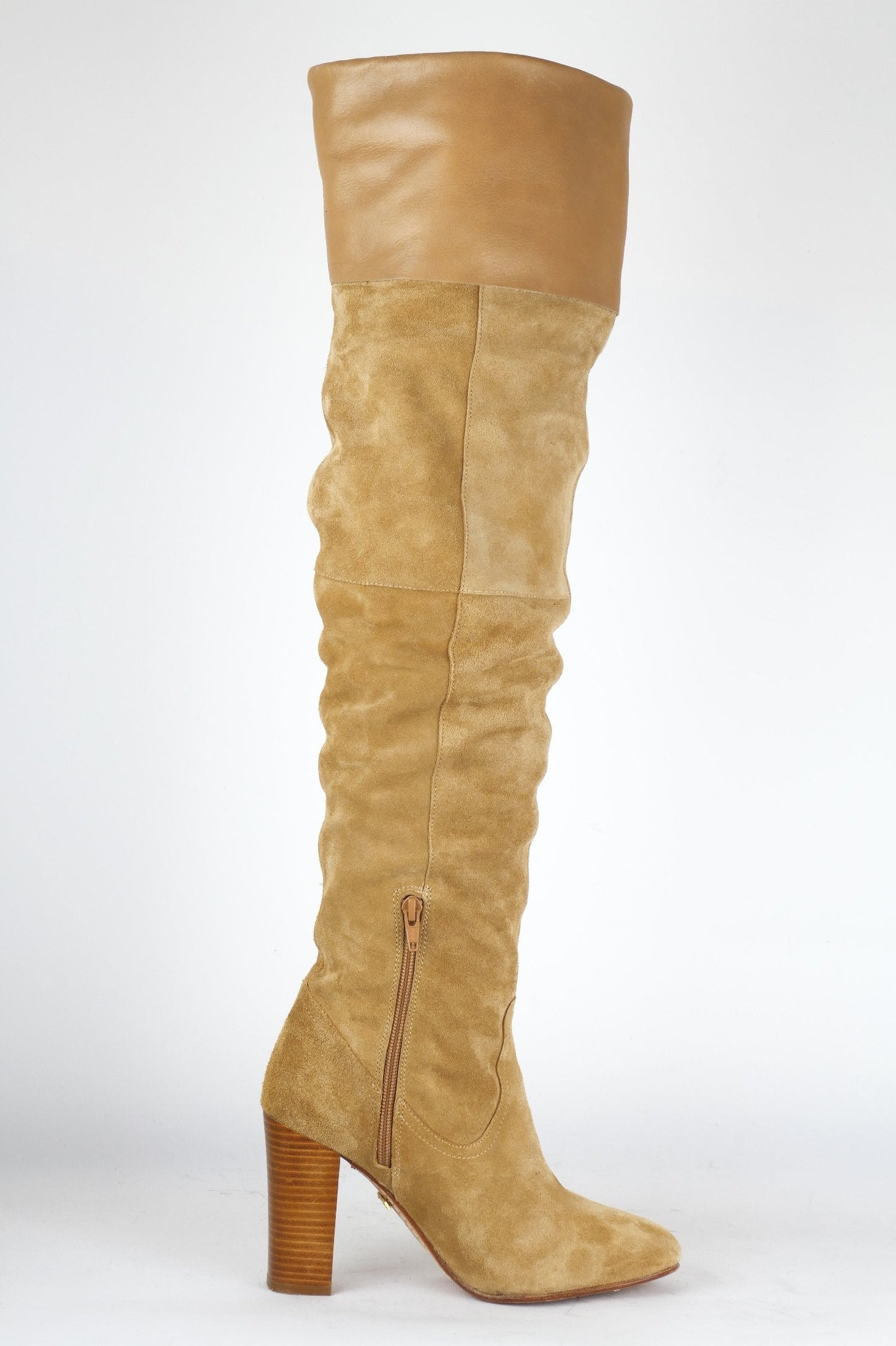 BUUTS Vkingas Overknees Wildleder beige 118056-3