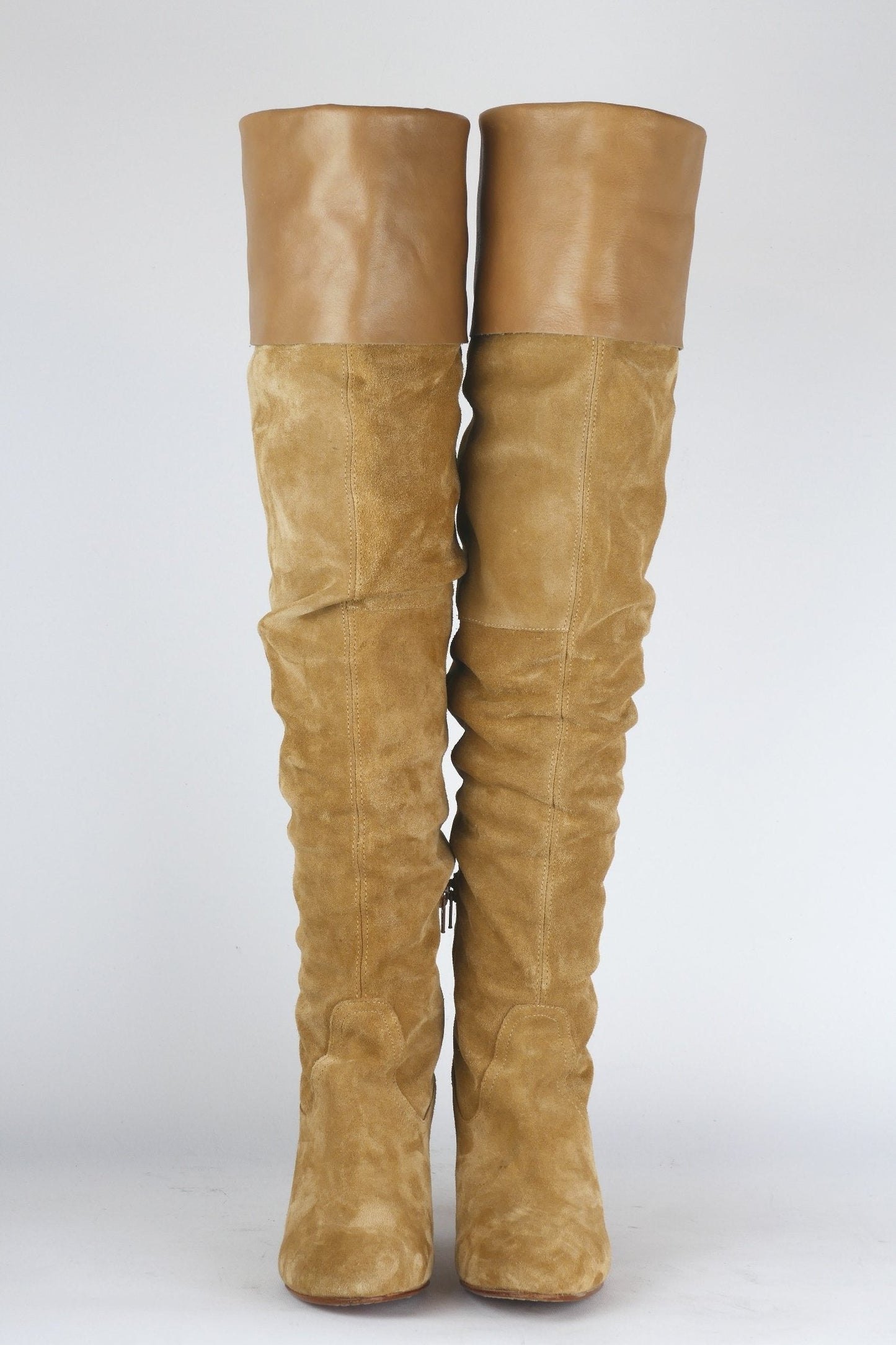 BUUTS Vkingas Overknees Wildleder beige 118056-4
