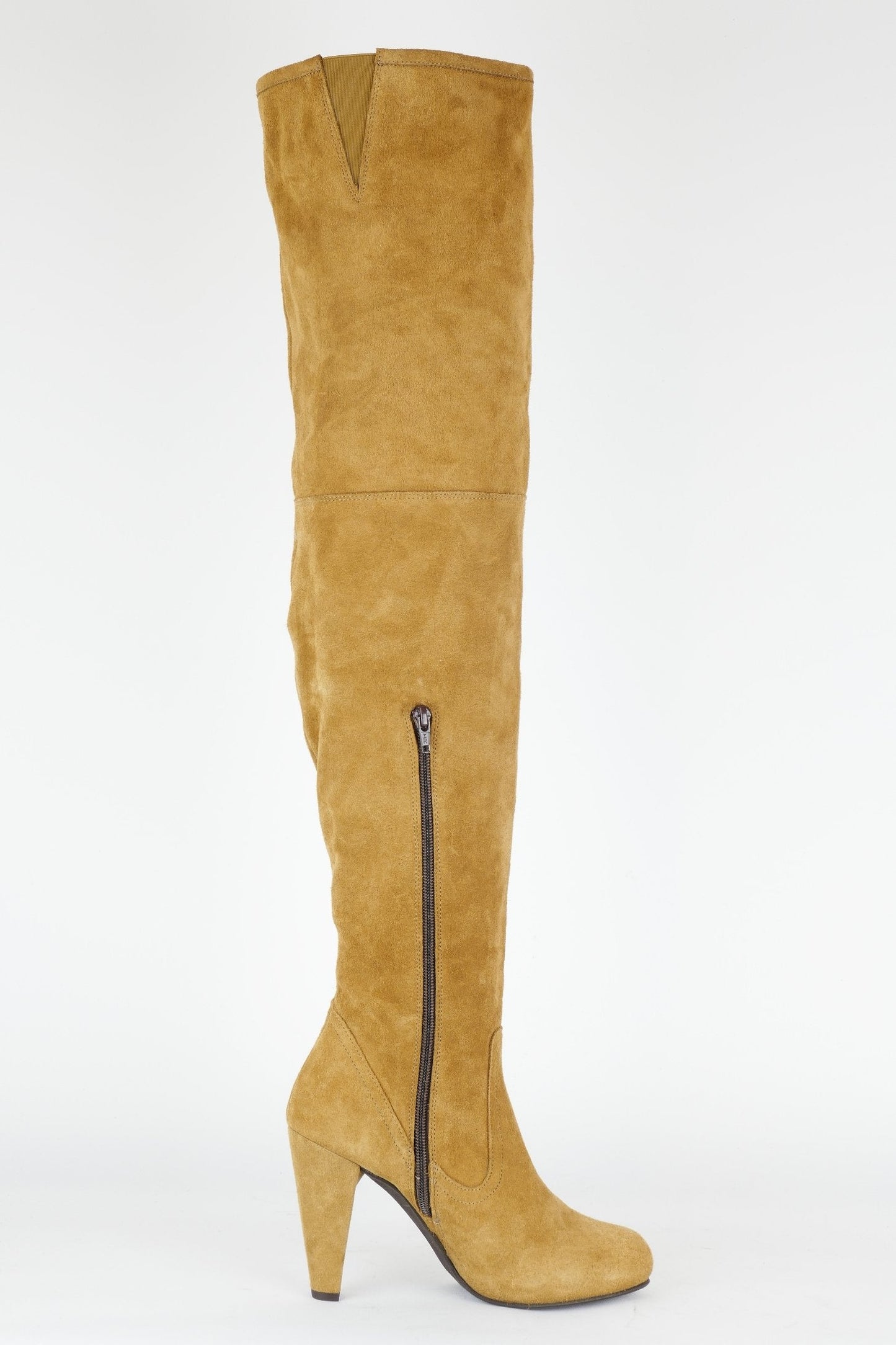 BUUTS Conley Overknees Wildleder beige 118057-3