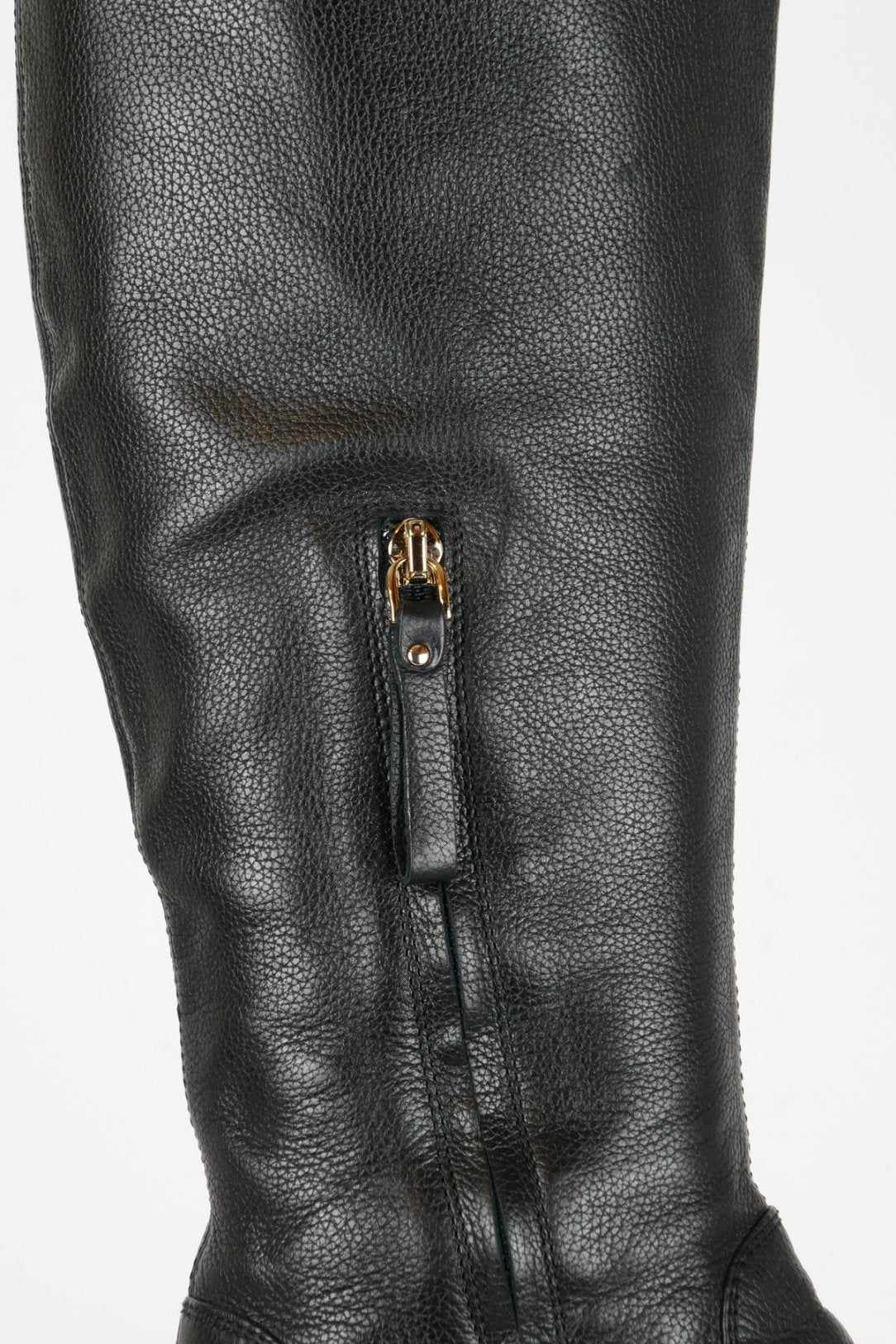 BUUTS Sergio Rossi Overknees Leder schwarz 119001-11