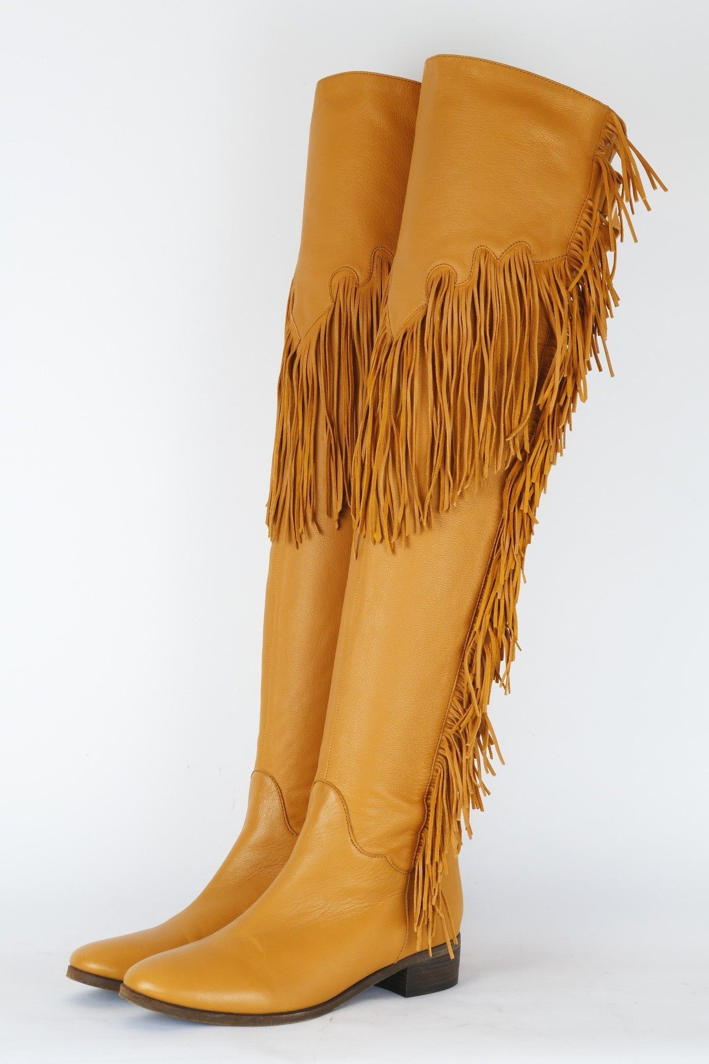 BUUTS See by Chloé Overknees Leder beige 119007-2