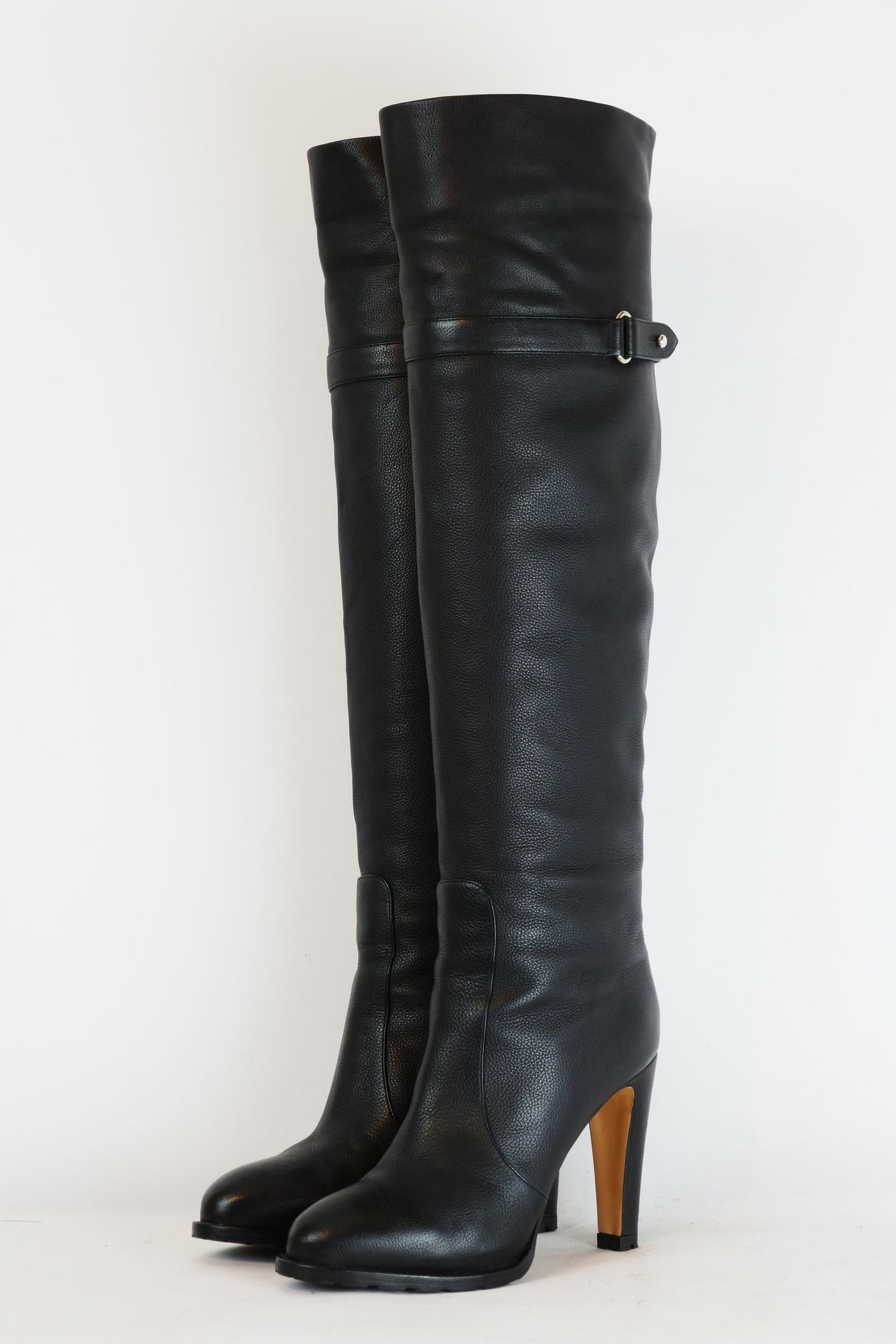 BUUTS Gianvito Rossi Hohe Stiefel Leder schwarz 220020-2