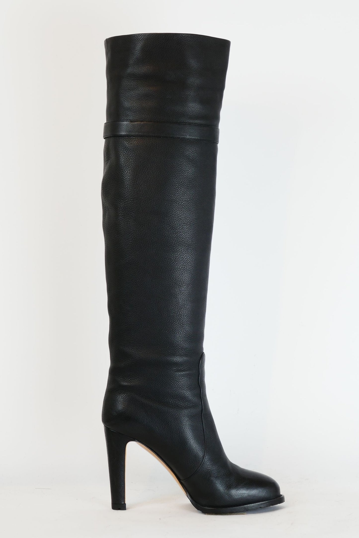 BUUTS Gianvito Rossi Hohe Stiefel Leder schwarz 220020-3