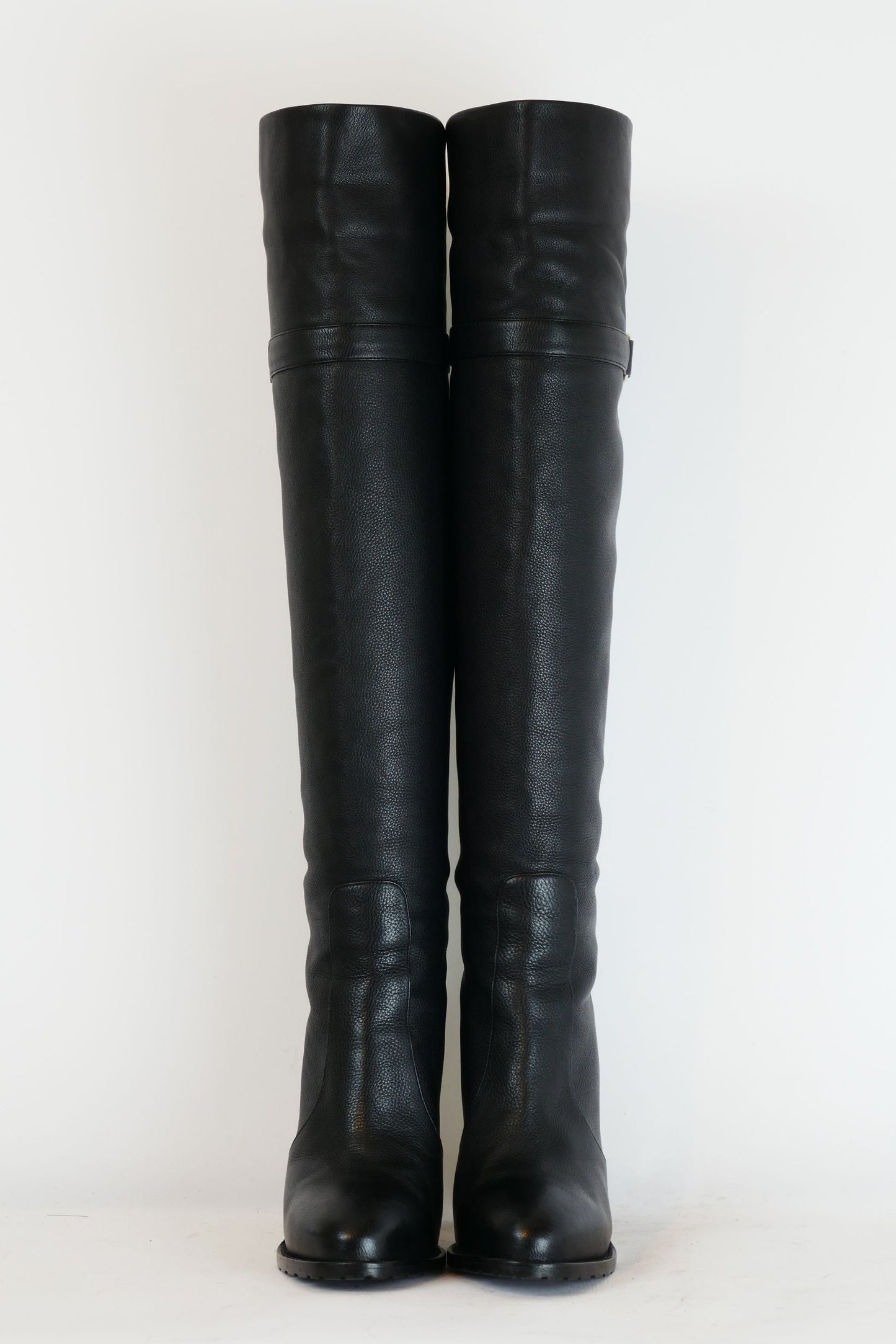 BUUTS Gianvito Rossi Hohe Stiefel Leder schwarz 220020-5
