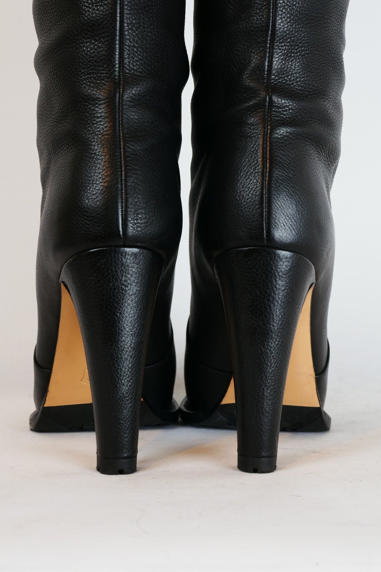 BUUTS Gianvito Rossi Hohe Stiefel Leder schwarz 220020-7