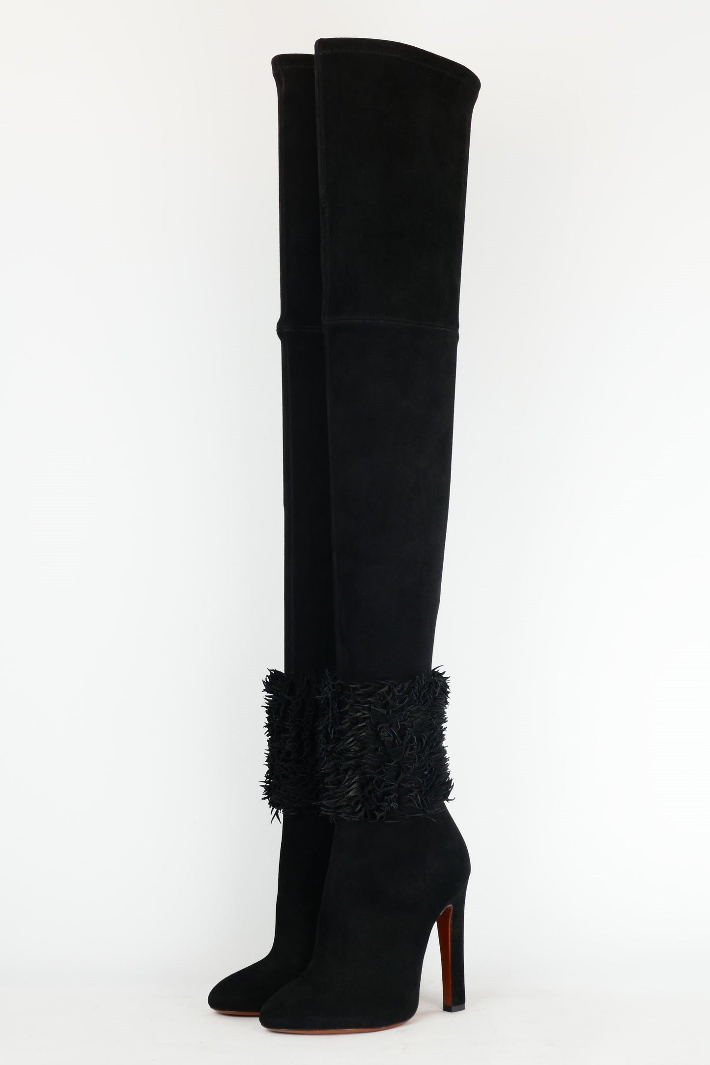 BUUTS Alaia Overknees Wildleder schwarz 220029-2