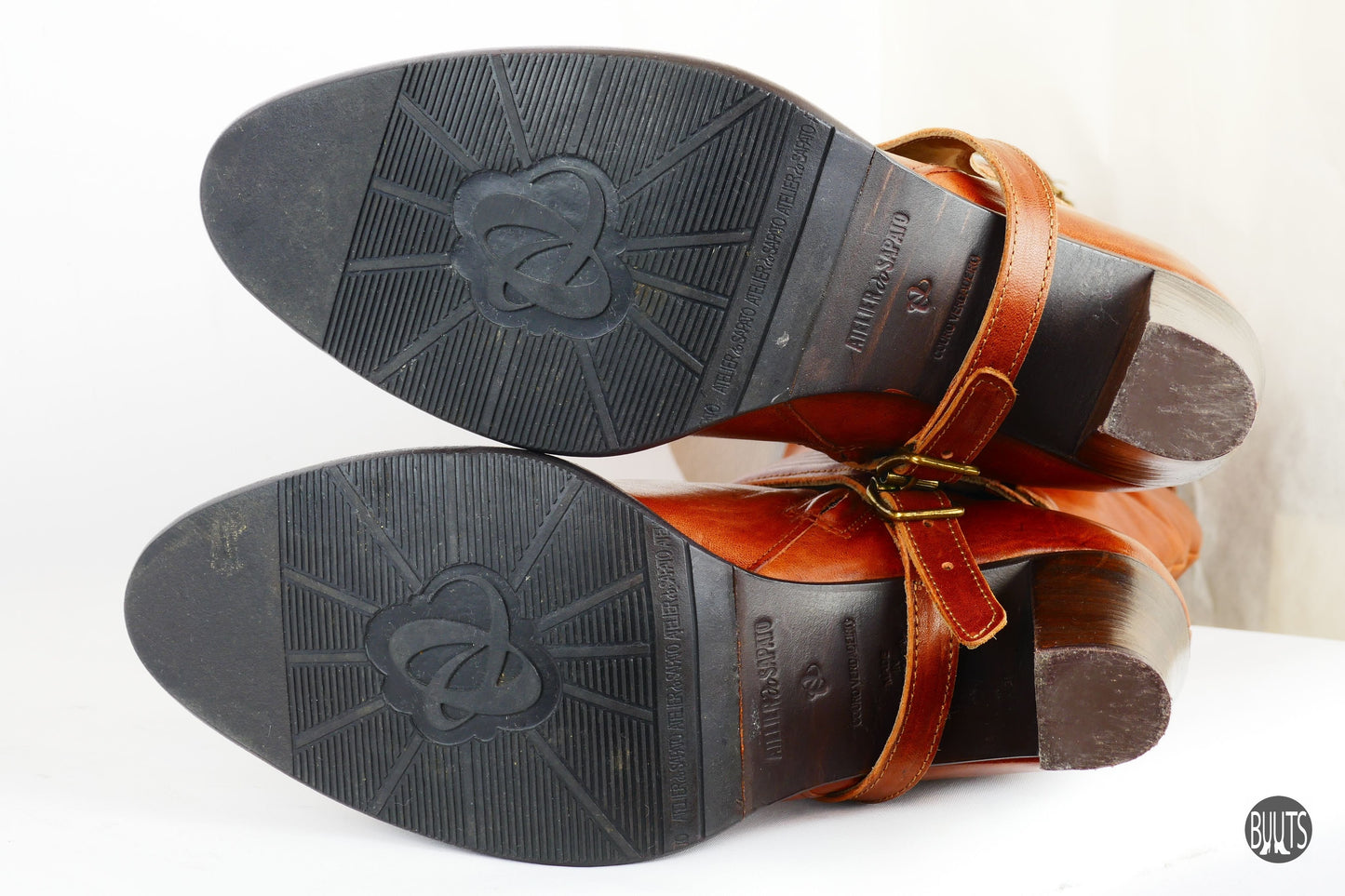 BUUTS Atelier do Sapato Overknees Leder cognac 220036-12