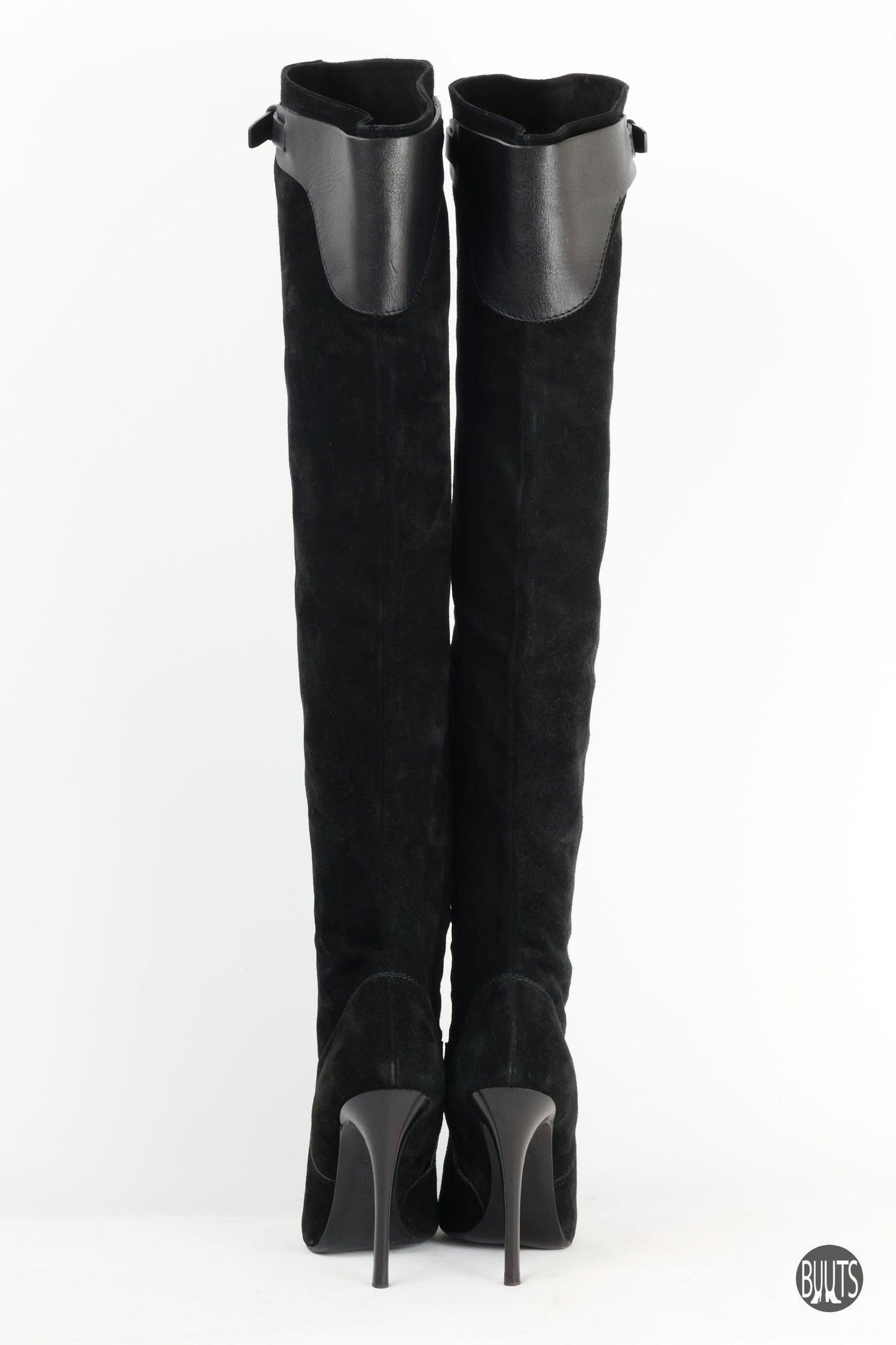 BUUTS Ralph Lauren Collection Overknees Wildleder schwarz 221005-4