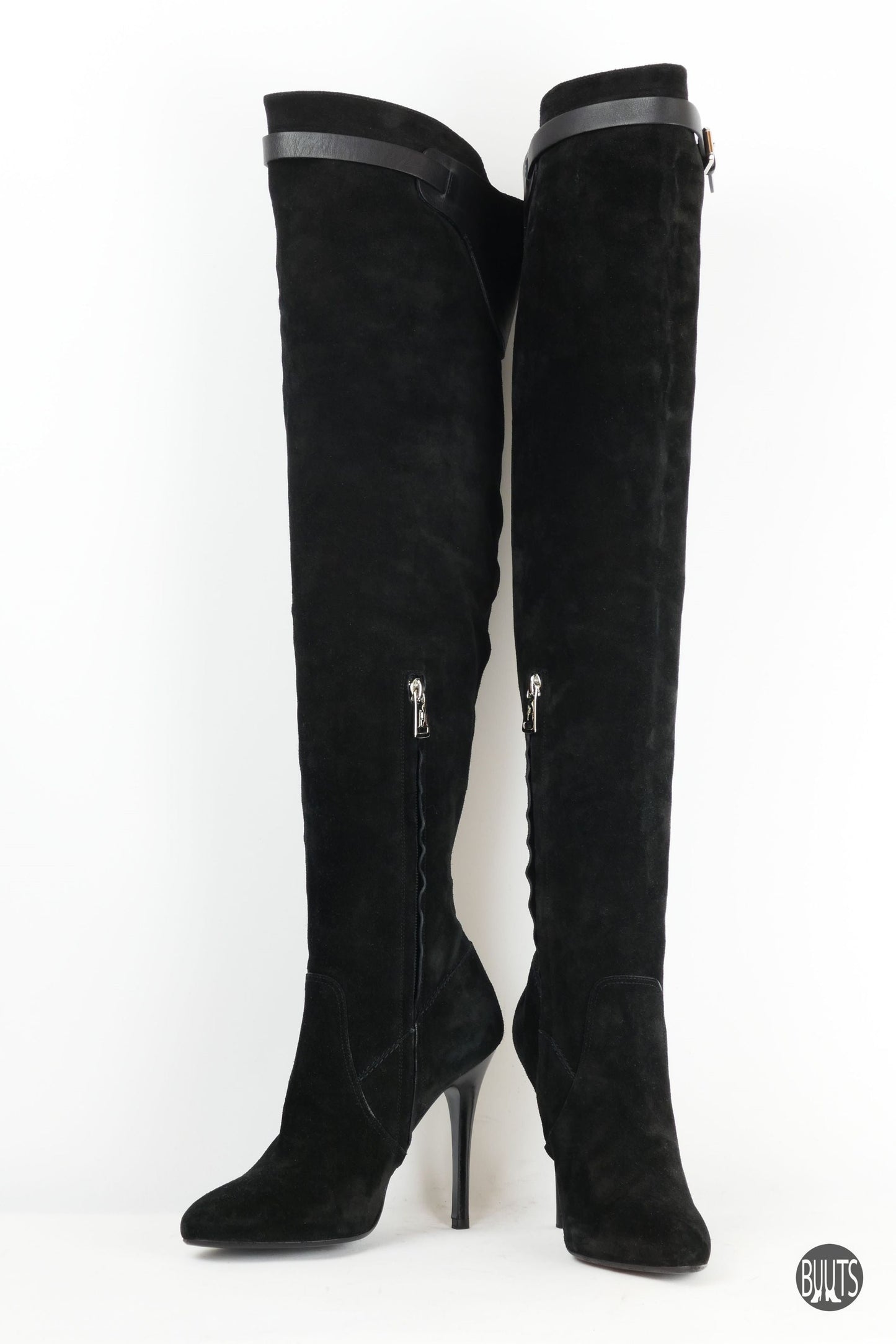 BUUTS Ralph Lauren Collection Overknees Wildleder schwarz 221005-5