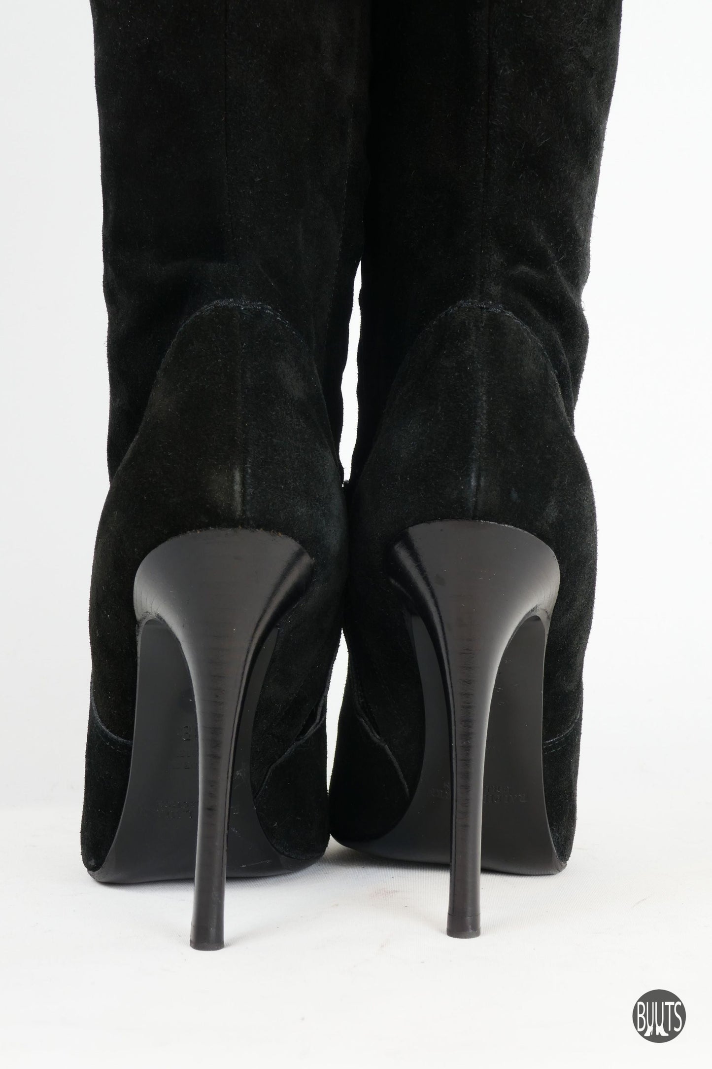 BUUTS Ralph Lauren Collection Overknees Wildleder schwarz 221005-7