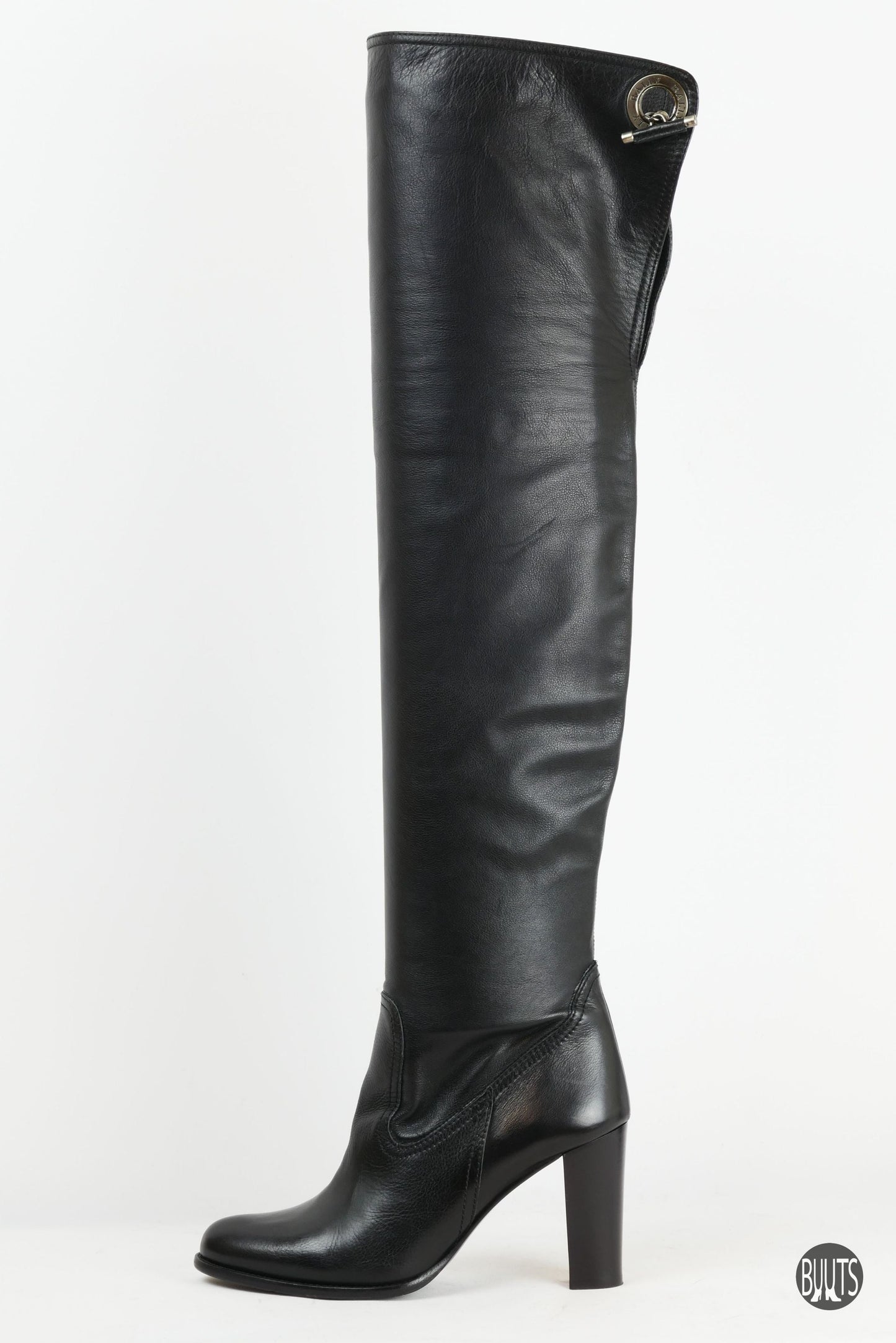 BUUTS Bally Overknees Leder schwarz 221008-1