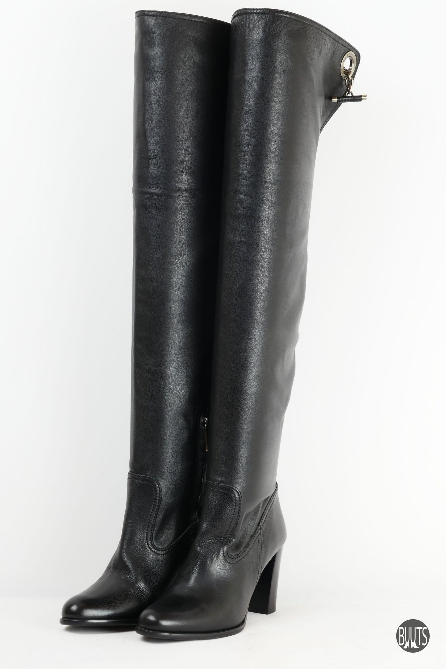 BUUTS Bally Overknees Leder schwarz 221008-2