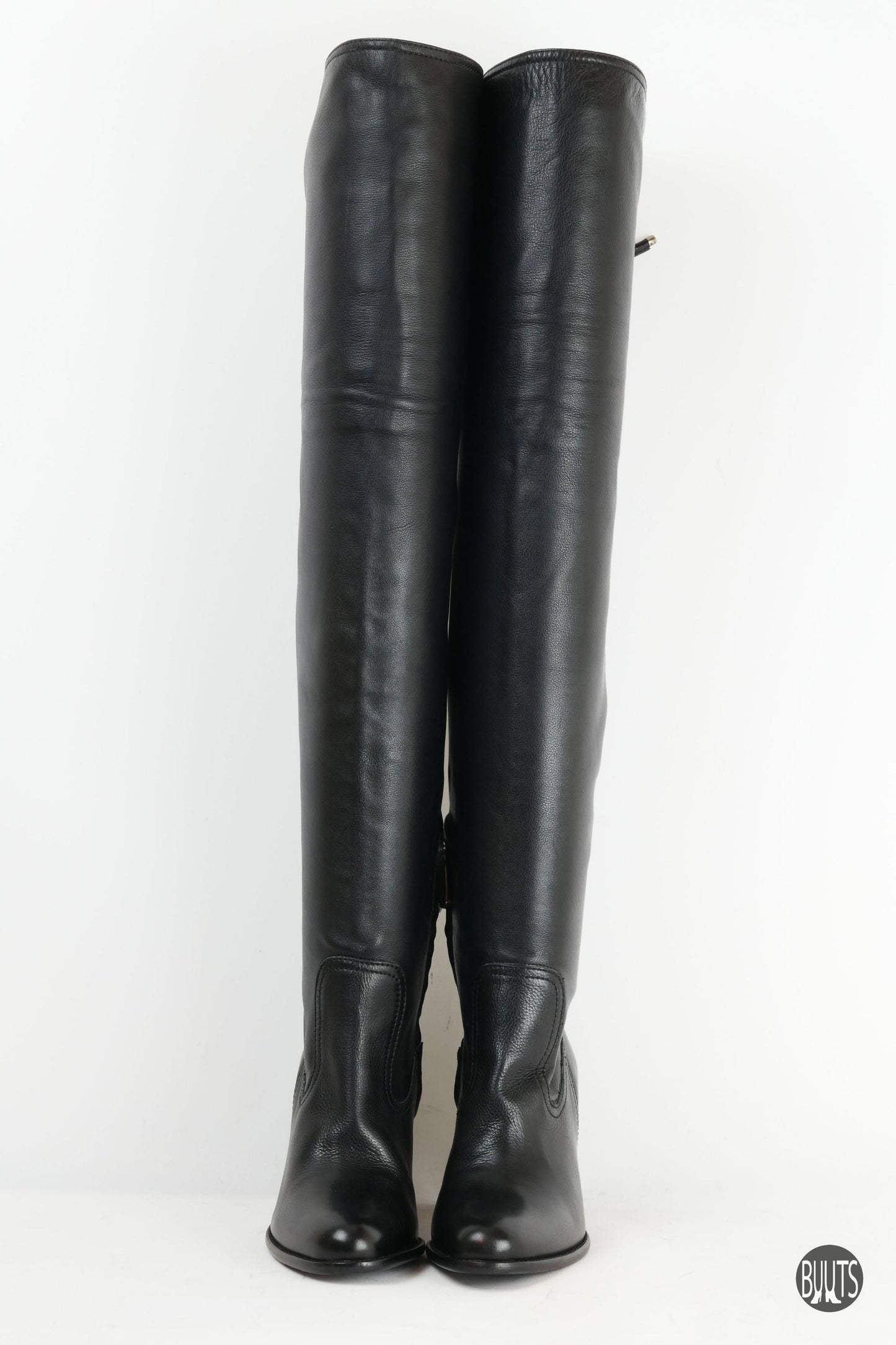 BUUTS Bally Overknees Leder schwarz 221008-3