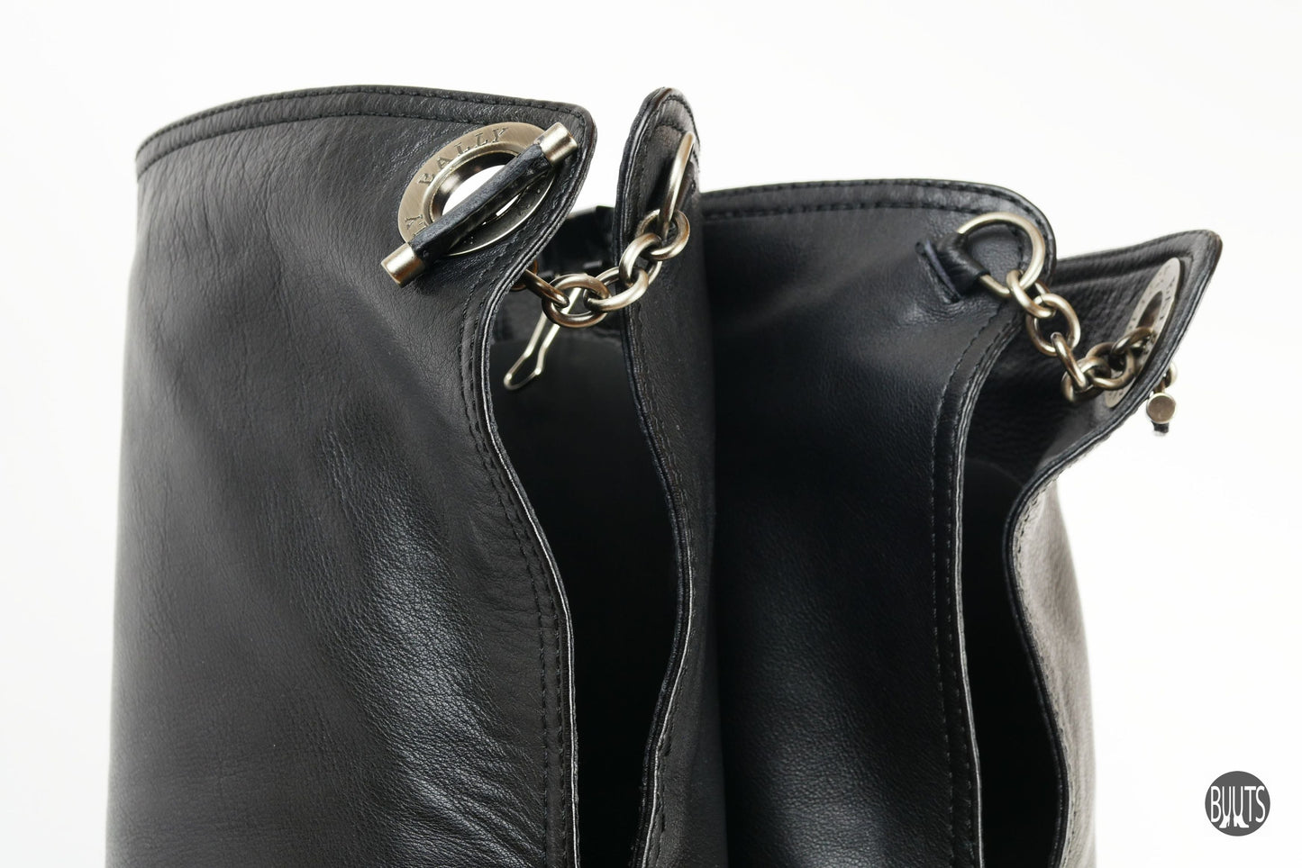 BUUTS Bally Overknees Leder schwarz 221008-5
