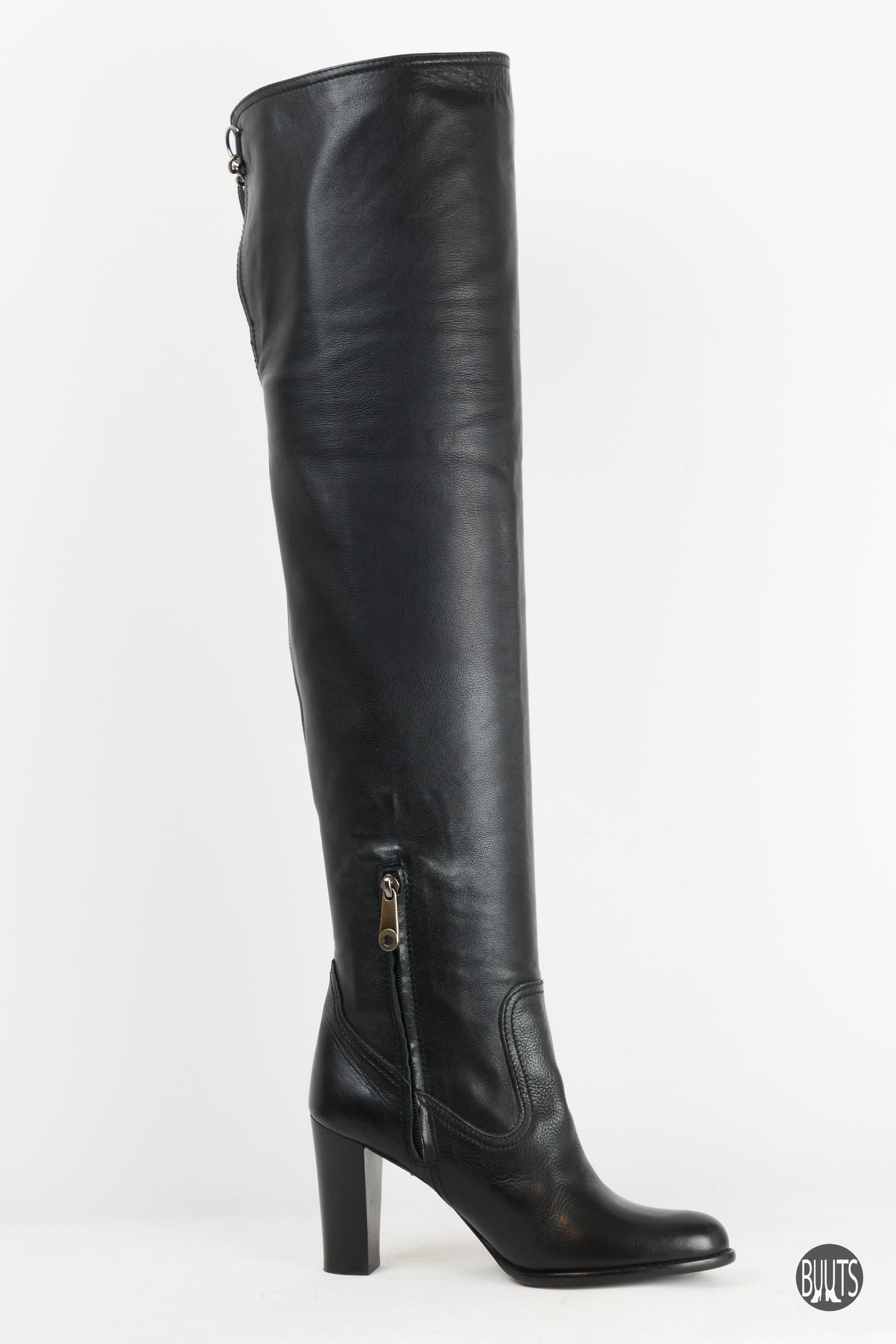 BUUTS Bally Overknees Leder schwarz 221008-6