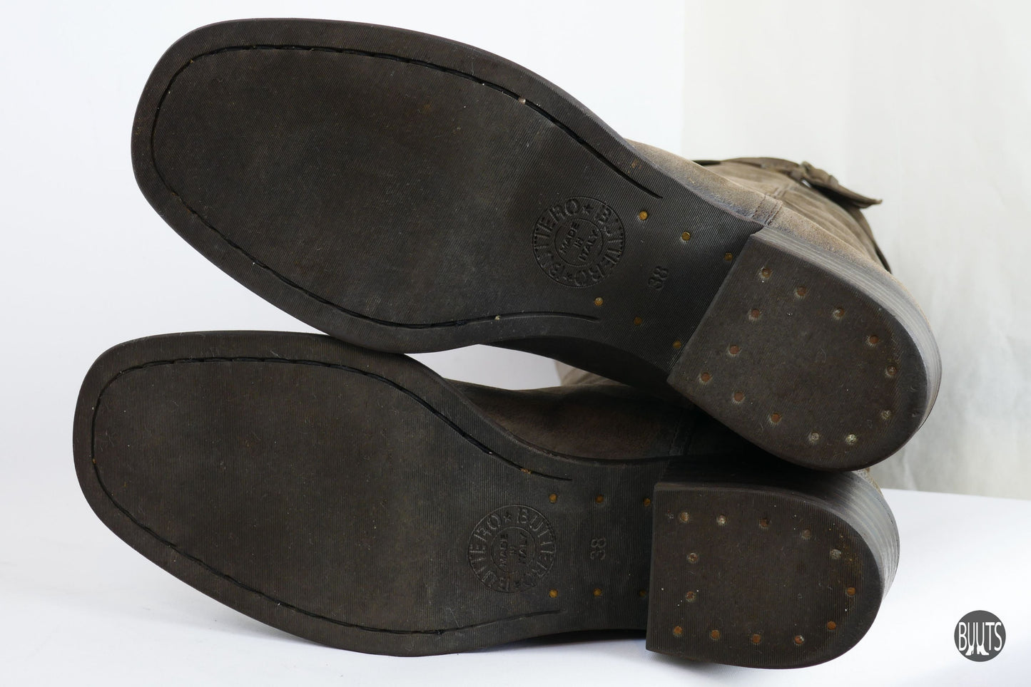 BUUTS Buttero Overknees Wildleder schlamm 221011-11