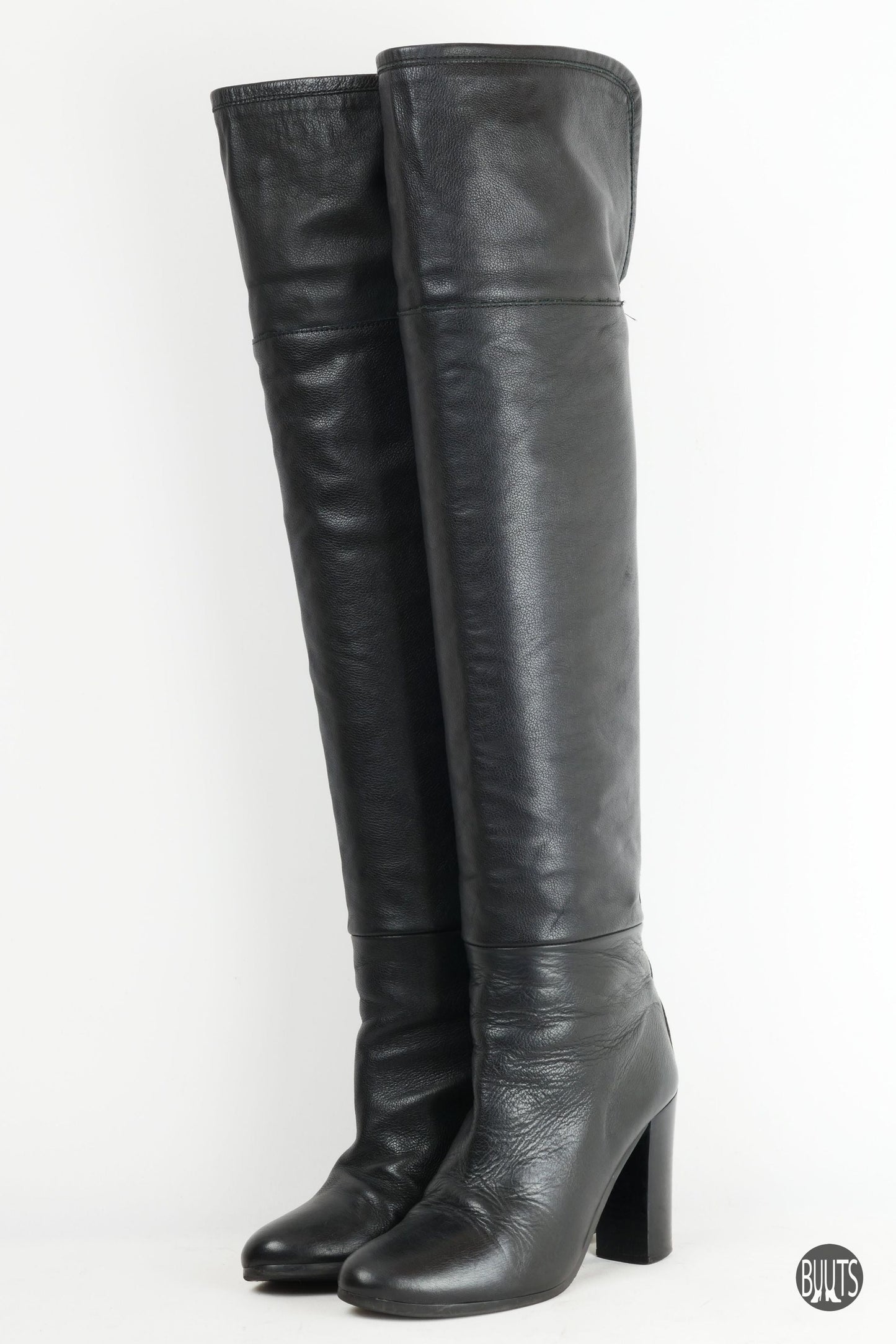 BUUTS Zara Overknees Leder schwarz 221014-2