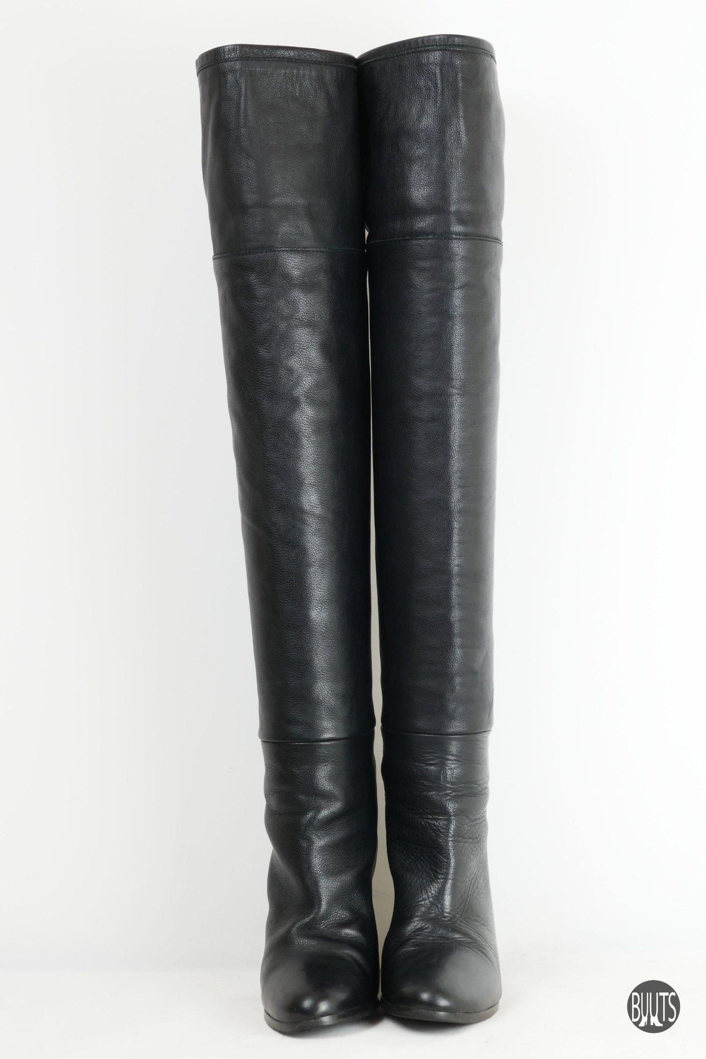 BUUTS Zara Overknees Leder schwarz 221014-3