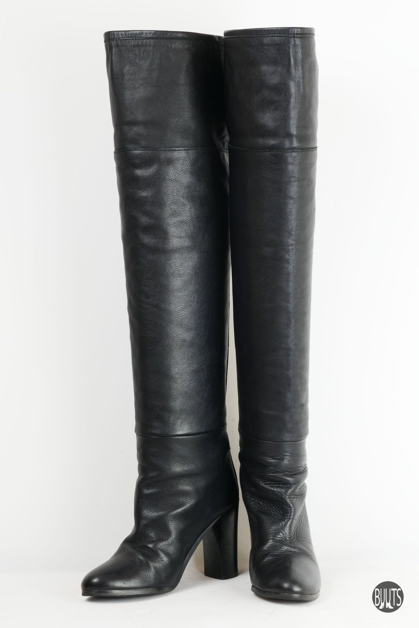 BUUTS Zara Overknees Leder schwarz 221014-5